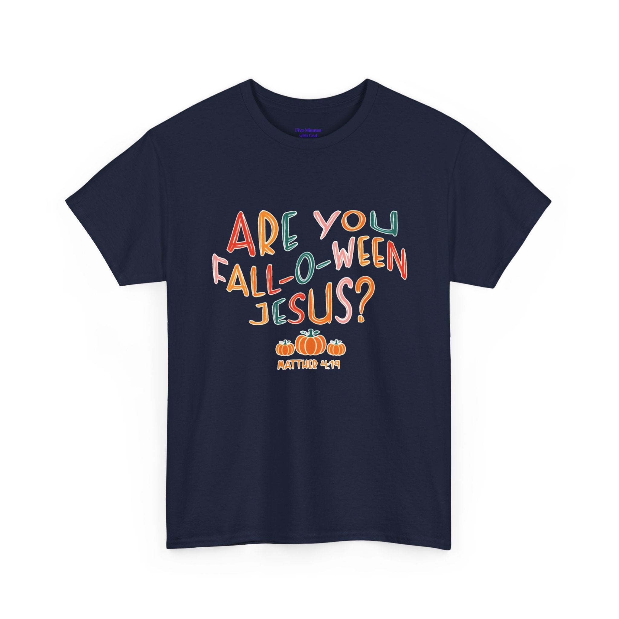 Unisex Fall-O-Ween Jesus Tee, Halloween T-Shirt, Christian Apparel, Autumn Fashion, Fun Holiday Shirt, Pumpkin Theme