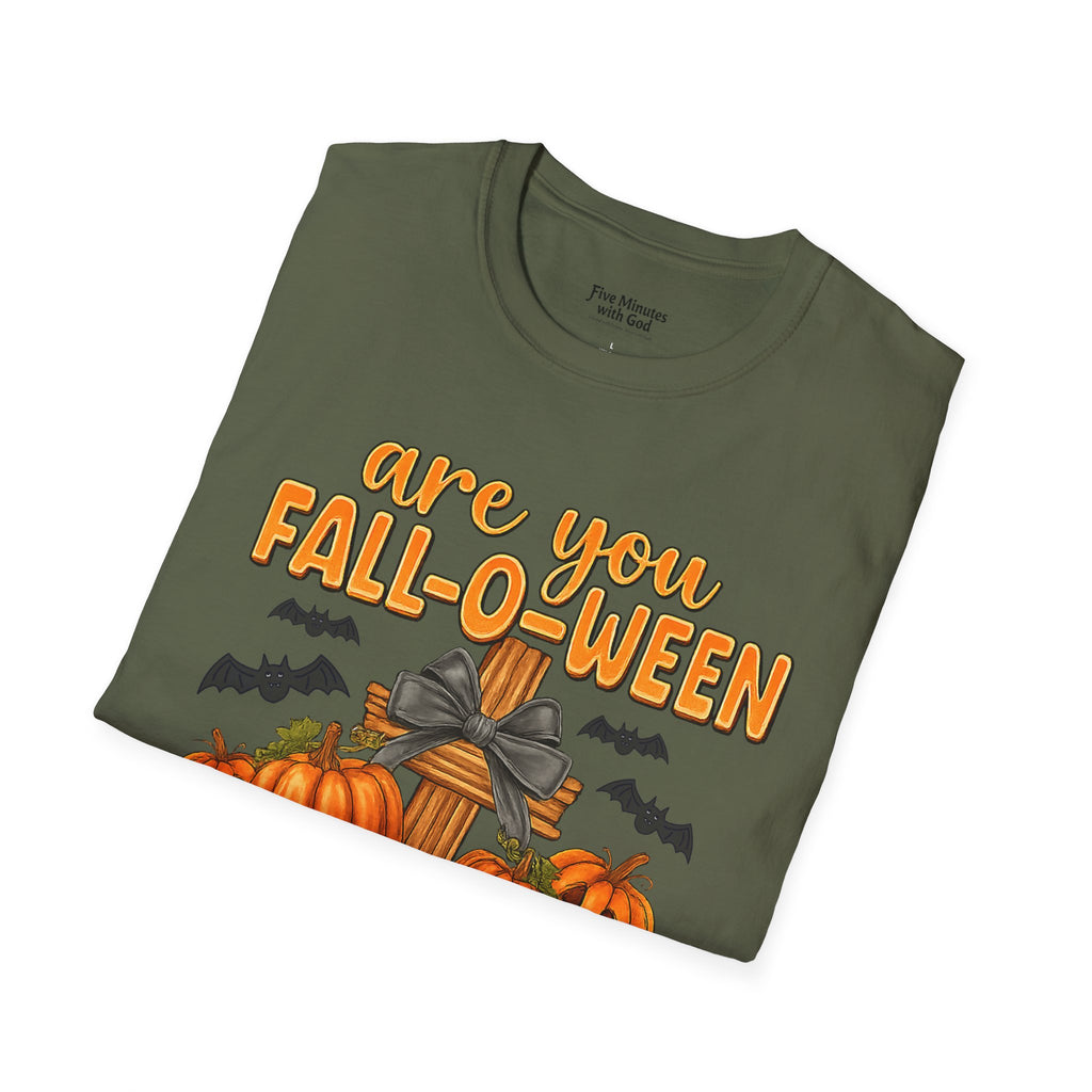 Funny Christian Halloween T-Shirt, Jesus Pumpkin Tee, Unisex Fall Shirt, Autumn Festive Apparel, Holiday Gift Idea