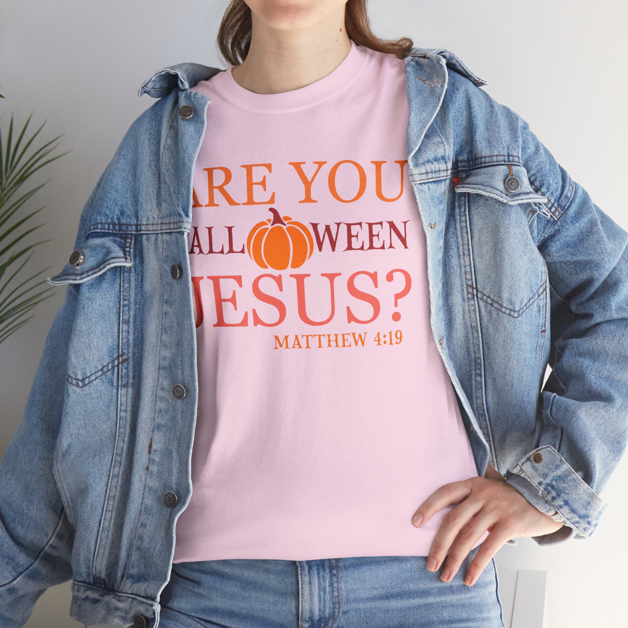 Unisex Heavy Cotton Tee - Are You Halloween Jesus? Festival Shirt, Funny Christian Tee, Fall Apparel, Halloween Party Outfit, Holiday Gift