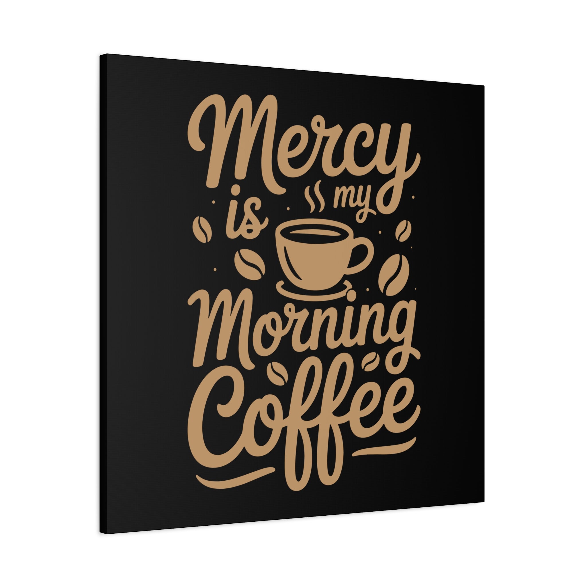 Coffee-Themed Canvas Art Print, Wall Decor for Coffee Lovers, Inspirational Home Decoration, Gift for Friends and Family