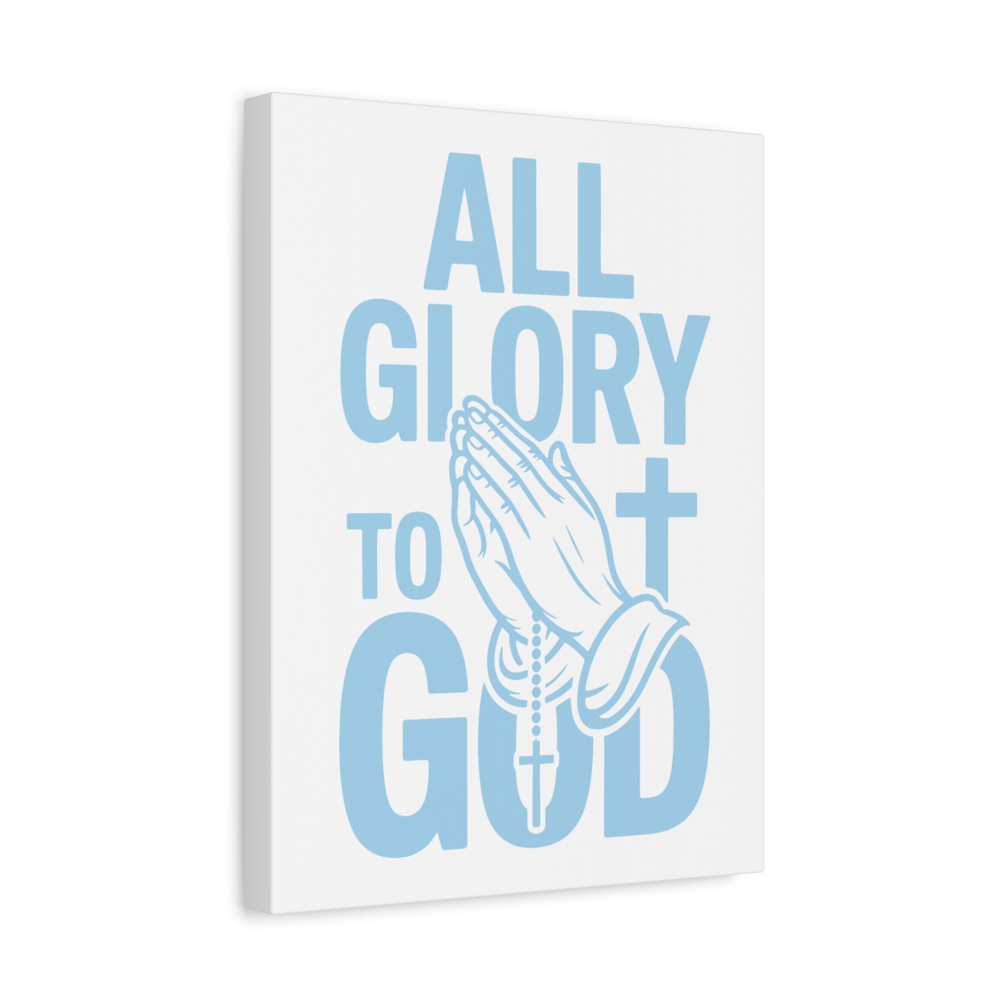 Religious Wall Art Canvas Print, Christian Home Decor, Inspirational Gift, Praying Hands Artwork, Faith Decor for Church