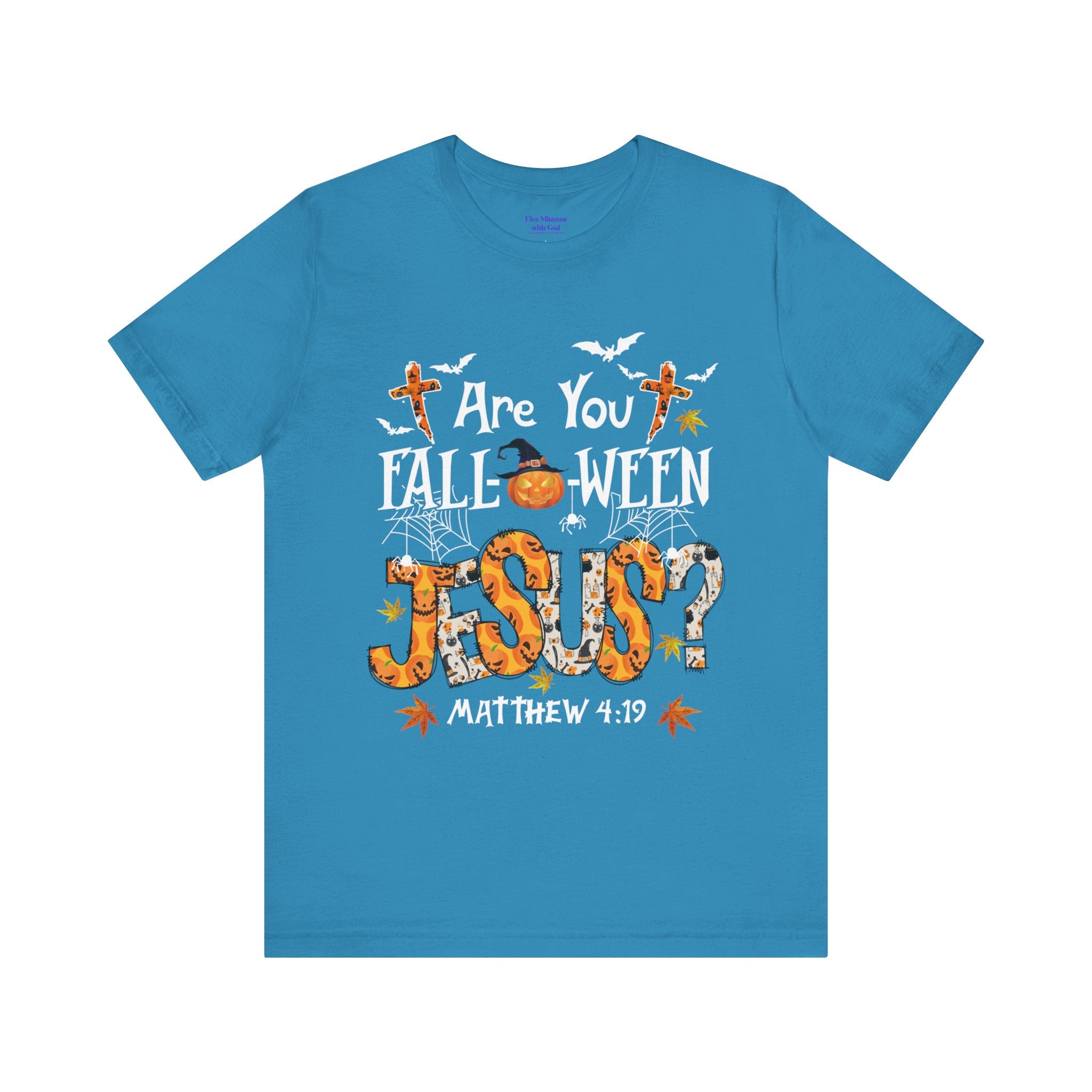 Jesus? Unisex Short Sleeve Tee | Fall Inspired T-Shirt, Autumn Apparel, Halloween Gift, Cozy Casual Wear, Everyday Style