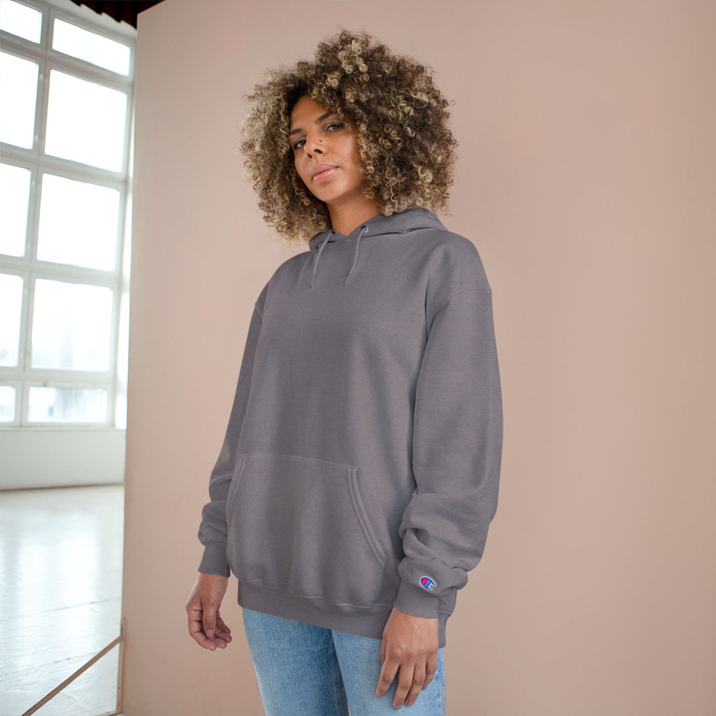 Champion Hoodie with Pumpkin Design - Carved by Faith, Lit by Grace, Cozy Fall Apparel for Halloween, Spiritual Gift, Autumn Fashion