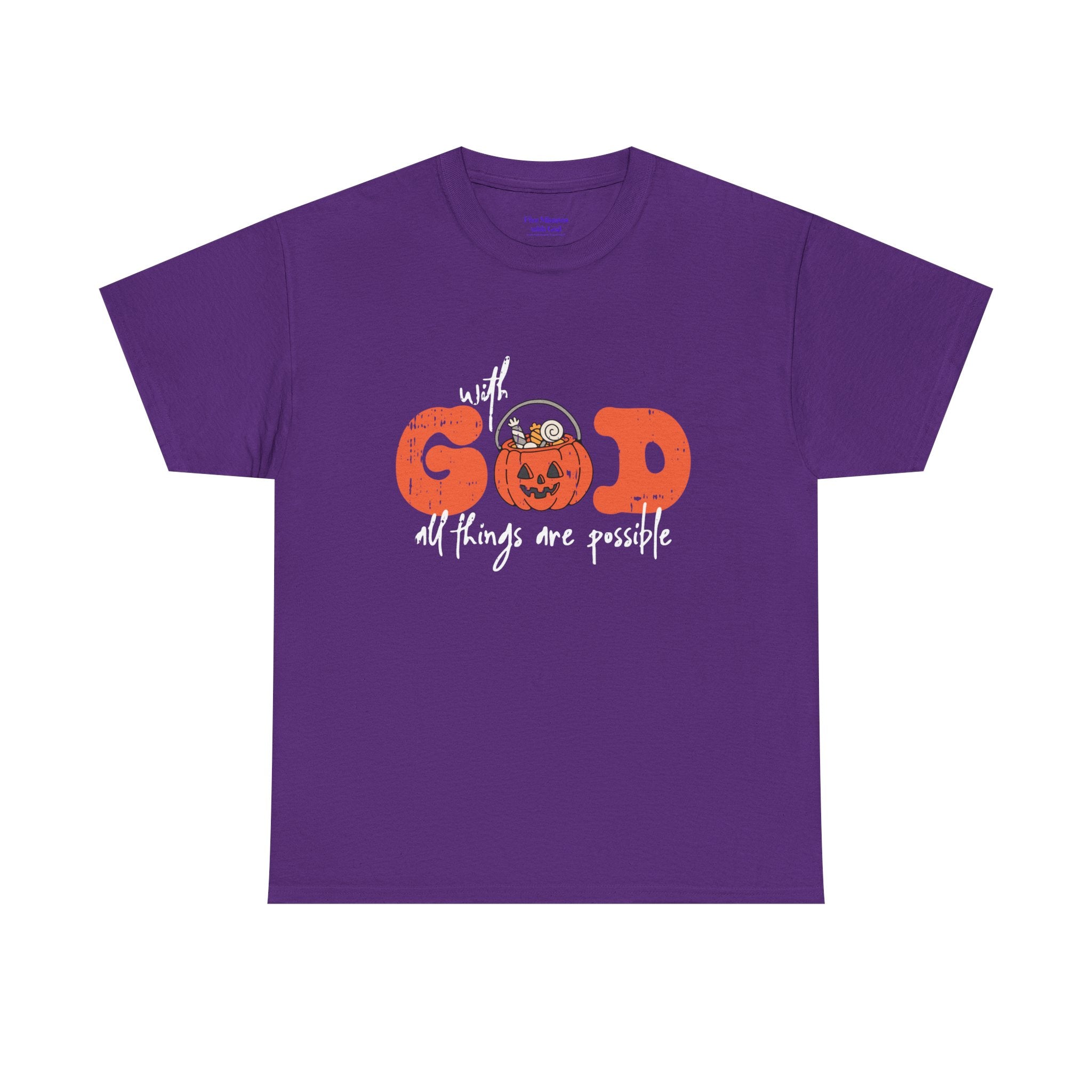 Faith-Inspired Unisex Tee - God All Things Are Possible Shirt