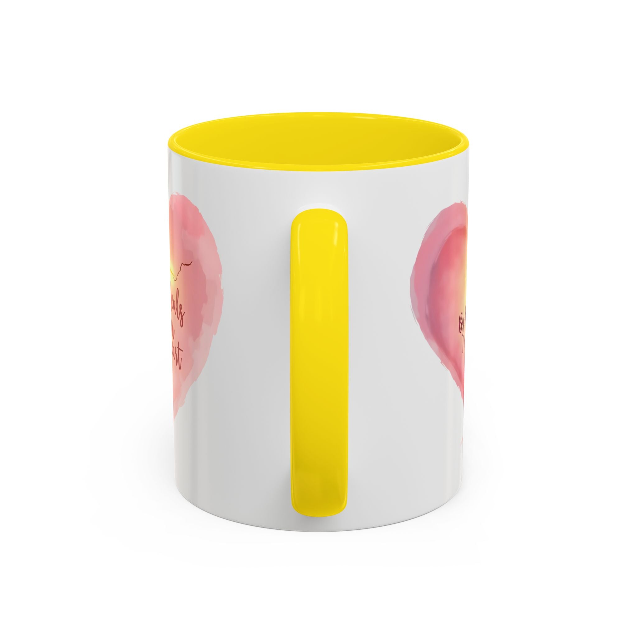 God Heals My Broken Heart Mug, Inspirational Coffee Cup, Heart Design Gift, Christian Faith Mug, Encouragement & Support Beverage