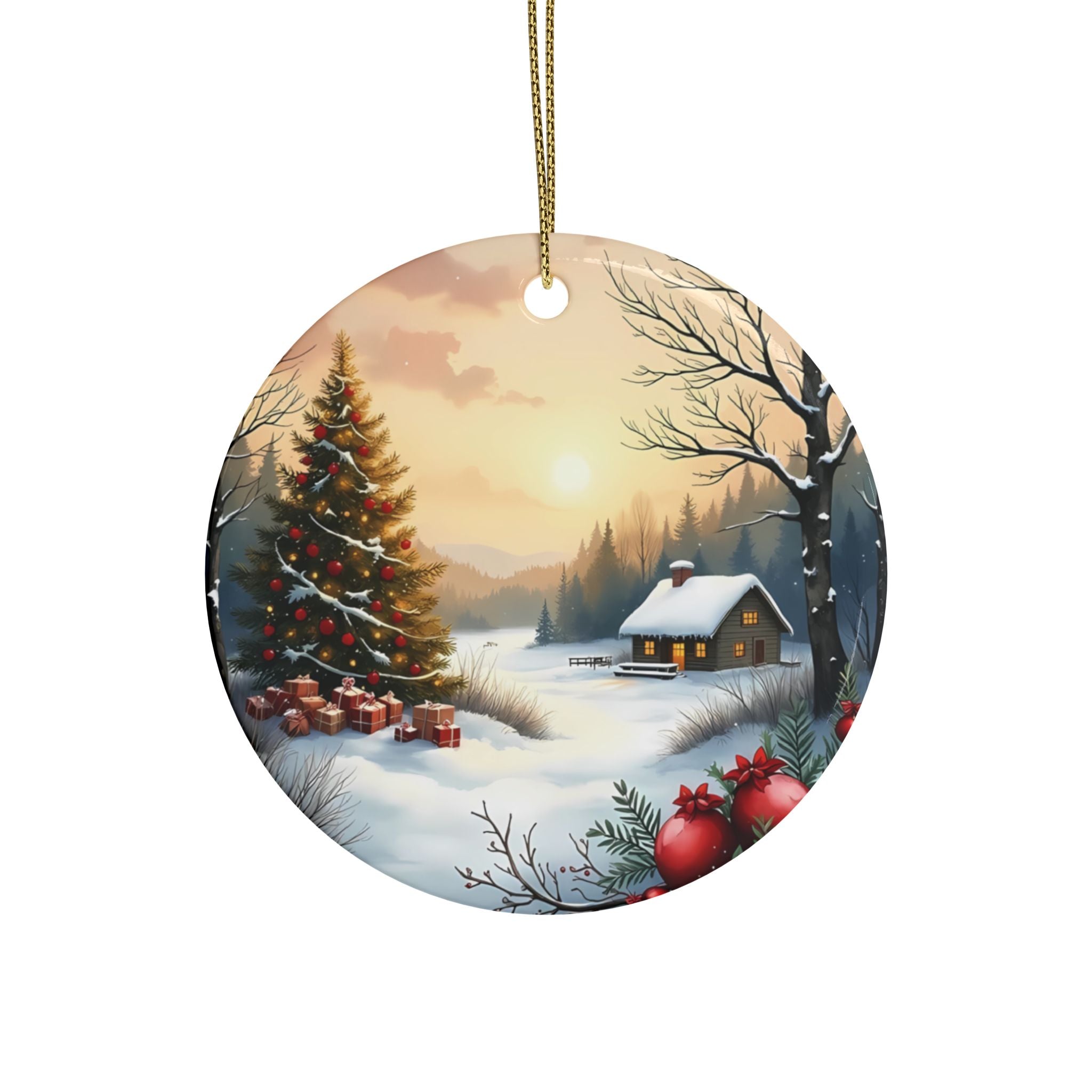 Heart-Shaped Ceramic Ornaments, Cozy Winter Decorations, Holiday Celebrations, Christmas Tree Decor, Personalized Gift