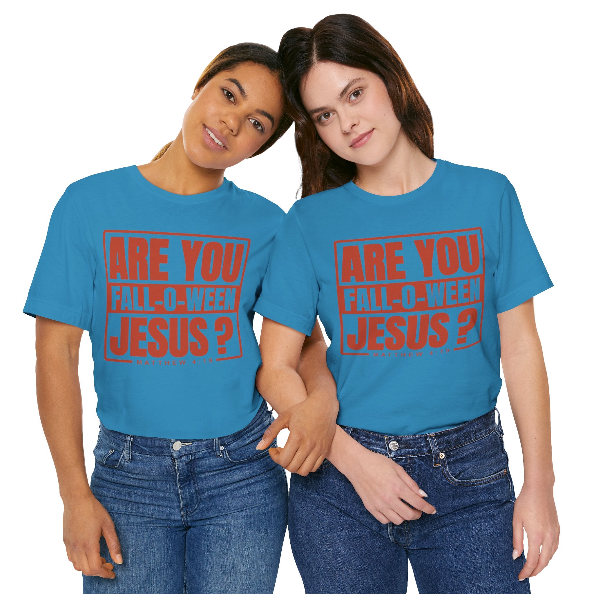Fall-O-Ween Jesus Tee, Unisex Christian T-shirt, Faith-Based Apparel, Halloween Gospel Shirt, Religious Casual Wear