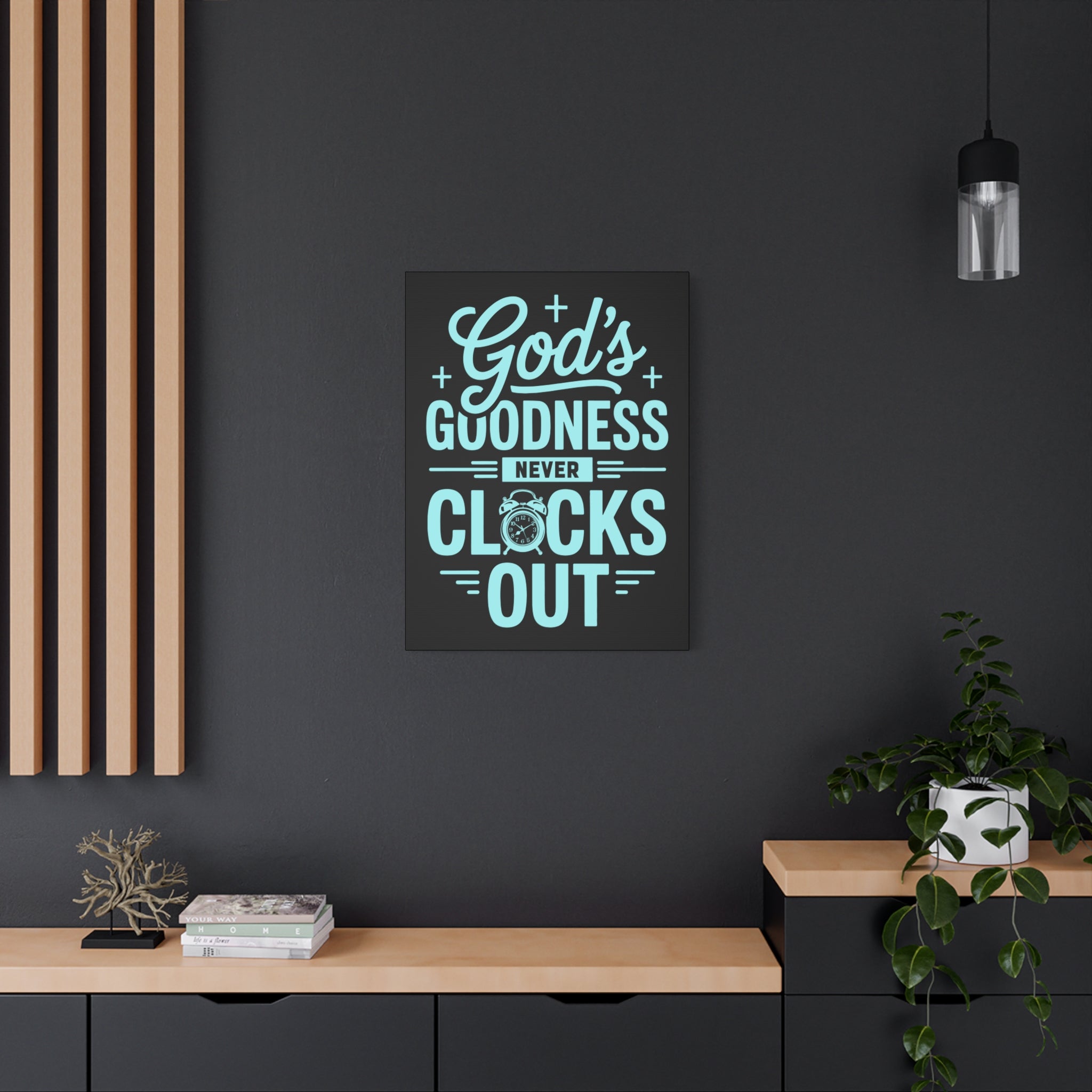 Inspirational Canvas Wall Art, Motivational Decor, Faith-Based Gift, Home Decoration, Religious Wall Art, God's Goodness
