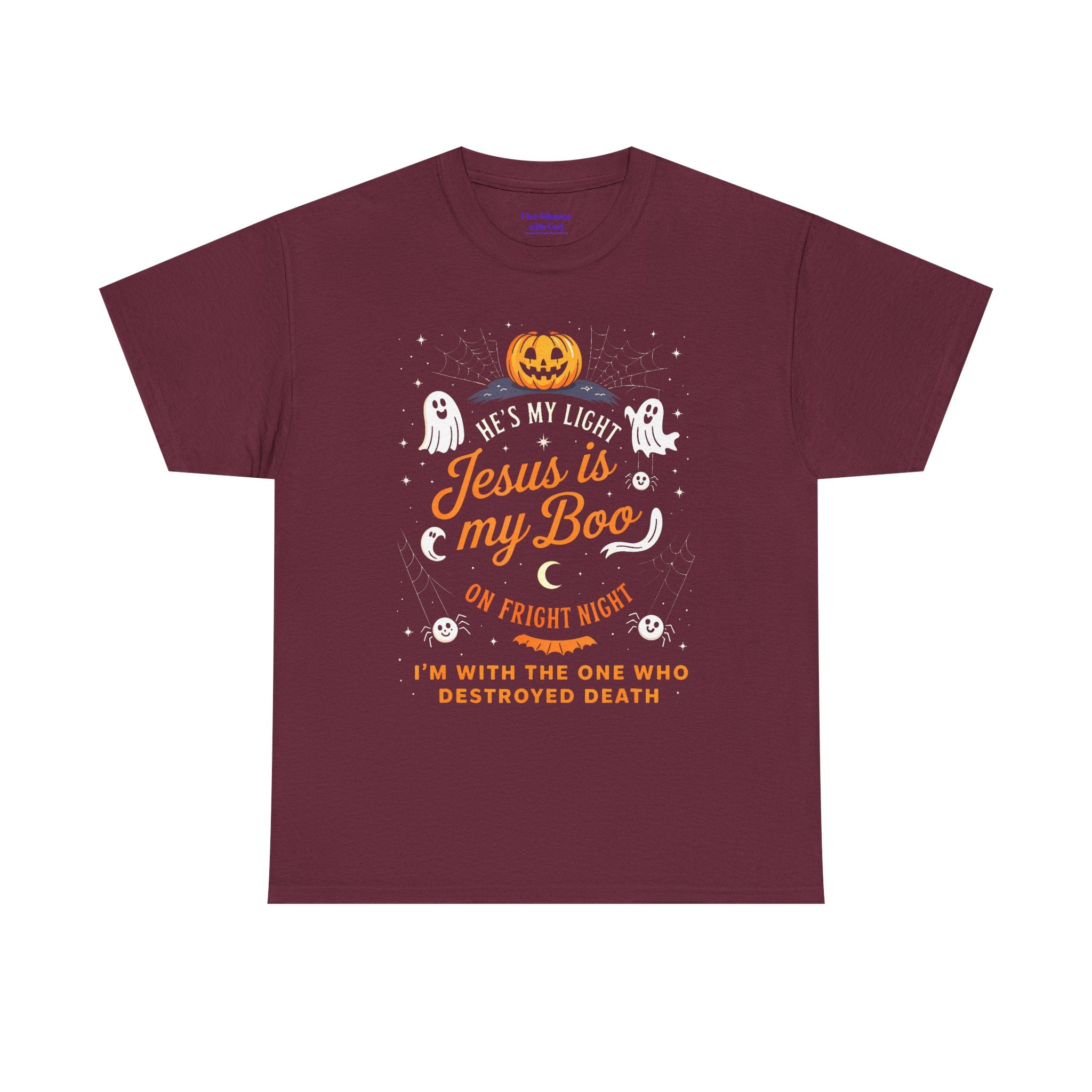 Halloween Faith Tee - Jesus is My Boo, Unisex T-Shirt for Halloween, Christian Halloween Shirt, Gift for Christian Friends, Spooky [...]