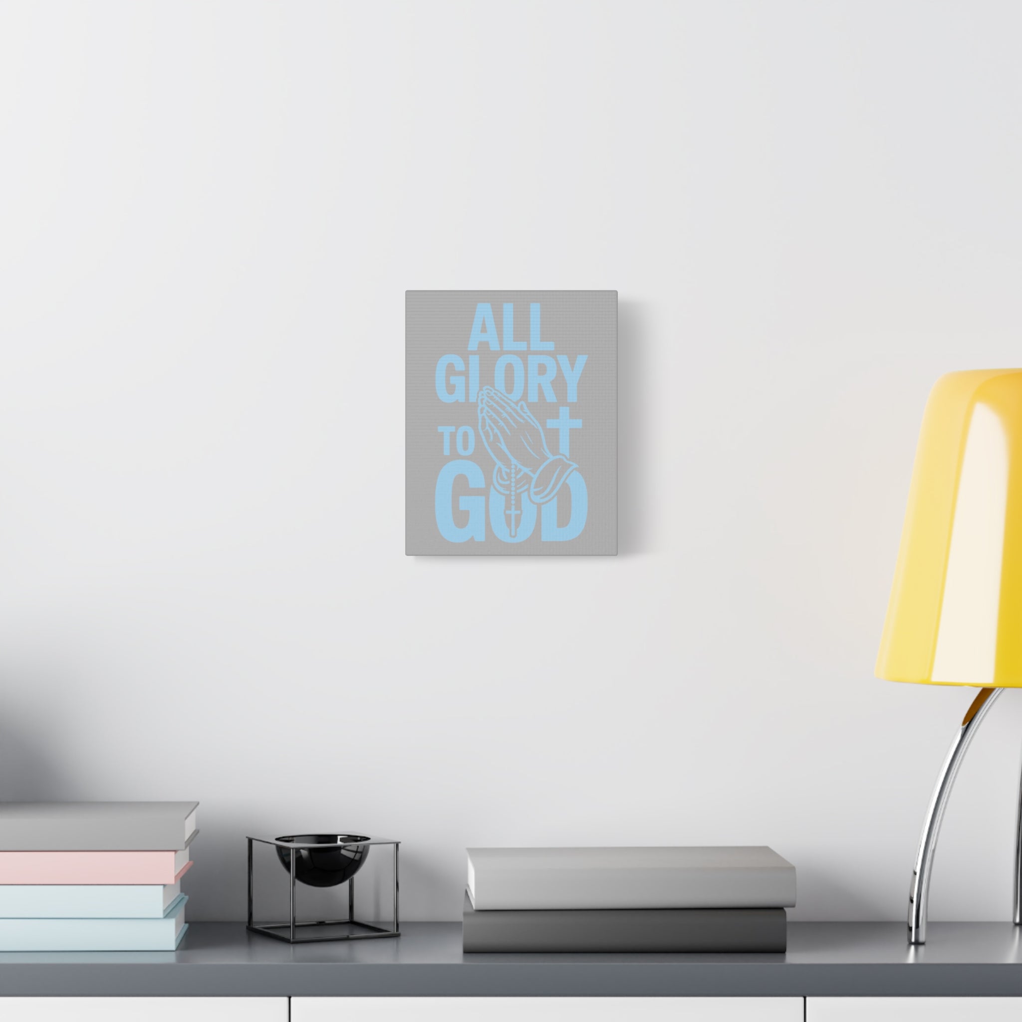 Religious Wall Art Canvas Print, Christian Home Decor, Inspirational Gift, Praying Hands Artwork, Faith Decor for Church