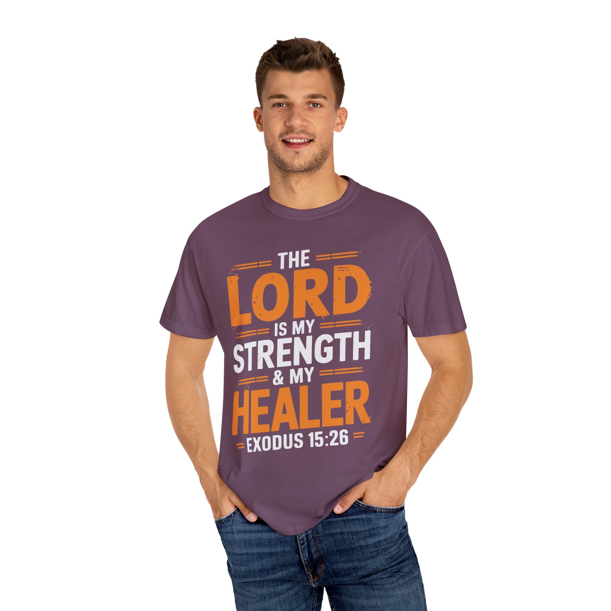Faith-Inspiring Unisex T-Shirt - The Lord is my Strength & Healer
