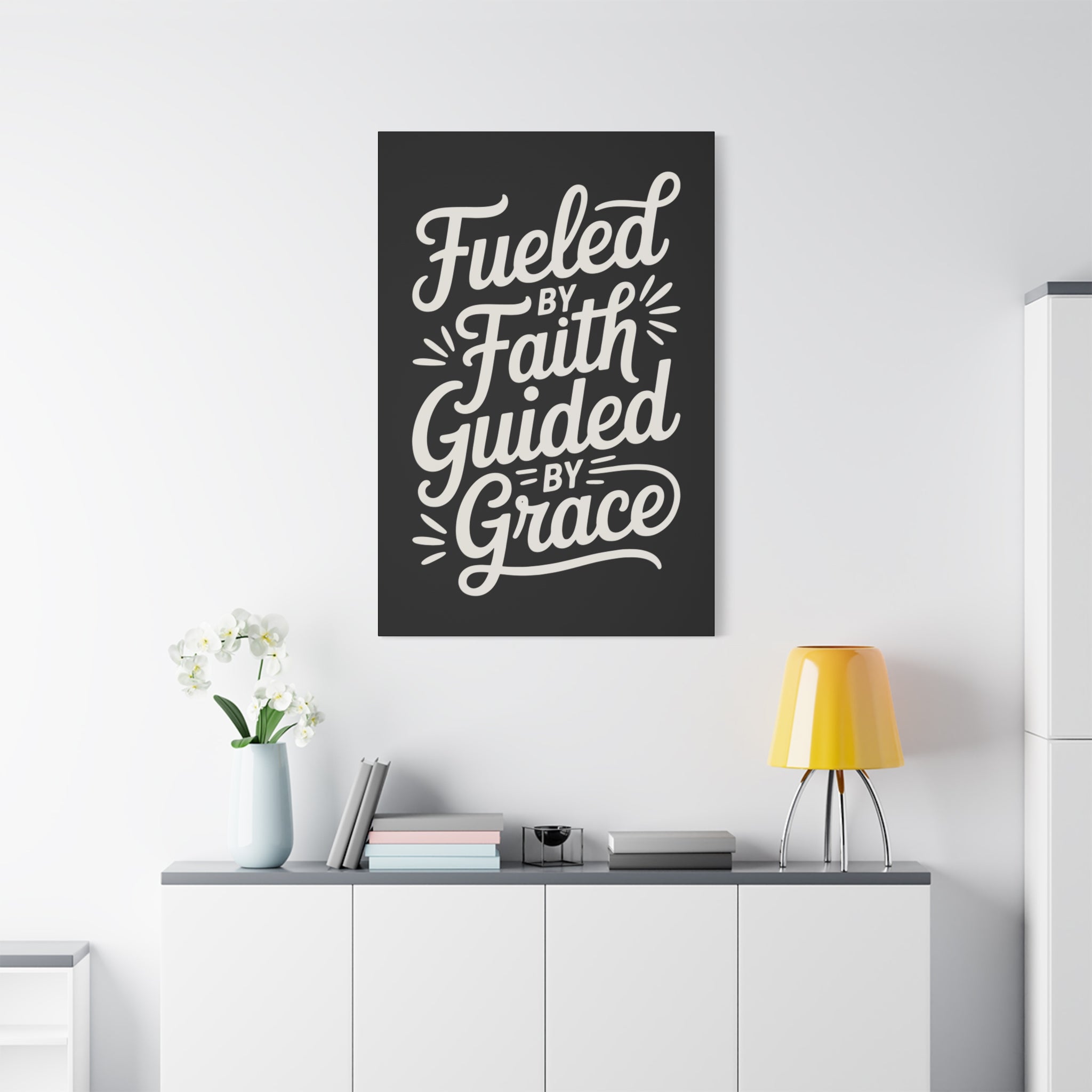Stretched Canvas Art, Motivational Wall Decor, Home Inspirational Art, Faith-Based Decor, Gift for Faith Lovers