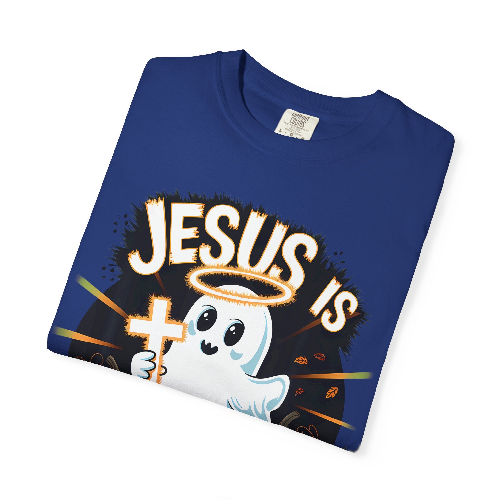Halloween T-Shirt, Jesus is My Boo Tee, Unisex Ghost Shirt, Fall Apparel, Christian Halloween Gift