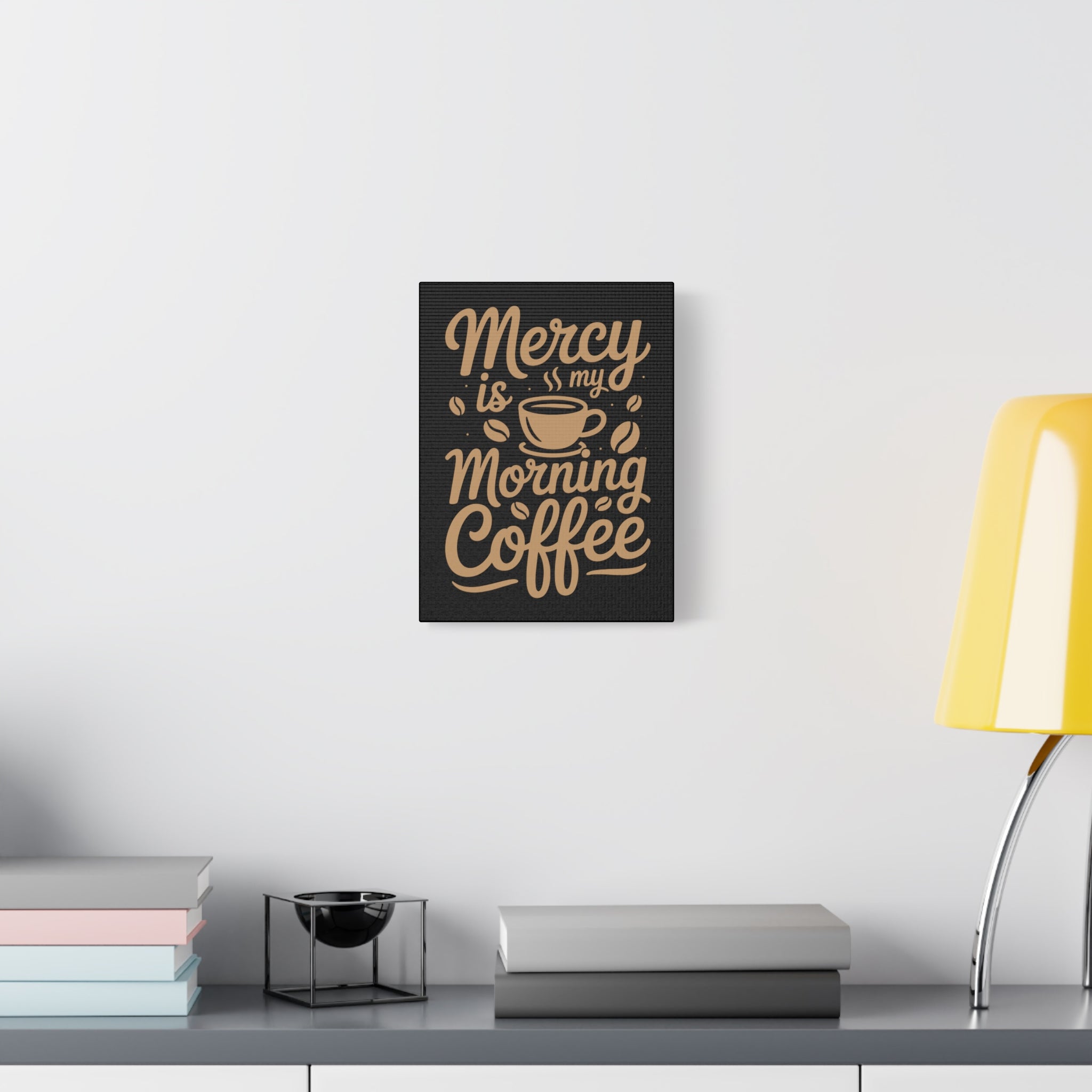 Coffee-Themed Canvas Art Print, Wall Decor for Coffee Lovers, Inspirational Home Decoration, Gift for Friends and Family