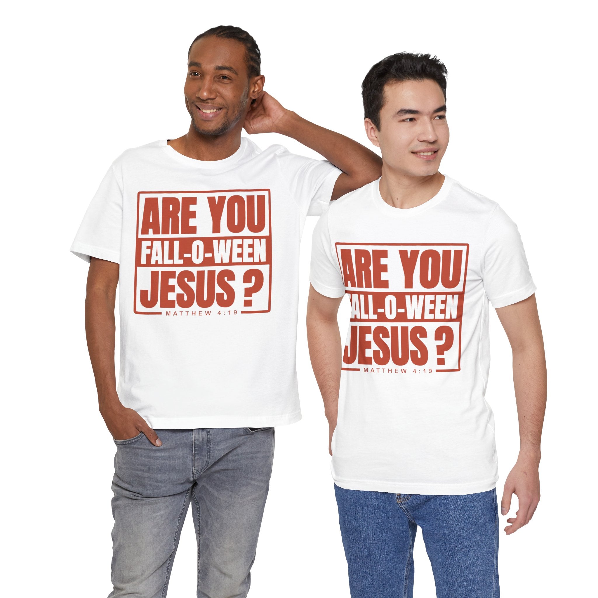 Fall-O-Ween Jesus Tee, Unisex Christian T-shirt, Faith-Based Apparel, Halloween Gospel Shirt, Religious Casual Wear