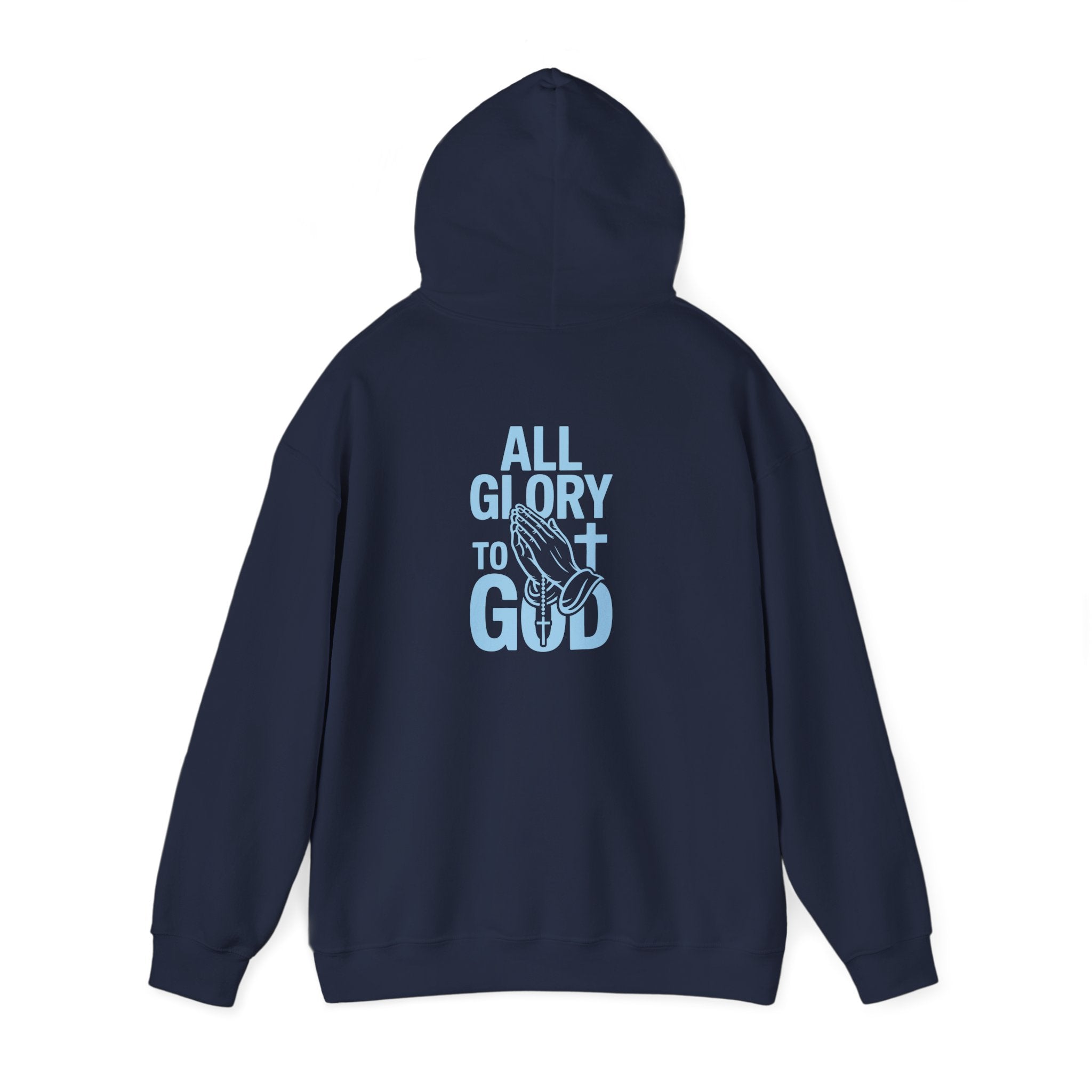 Unisex Inspirational Hooded Sweatshirt - All Glory to God, Faith, Religion, Christian Gifts, Casual Wear, Cozy Hoodie