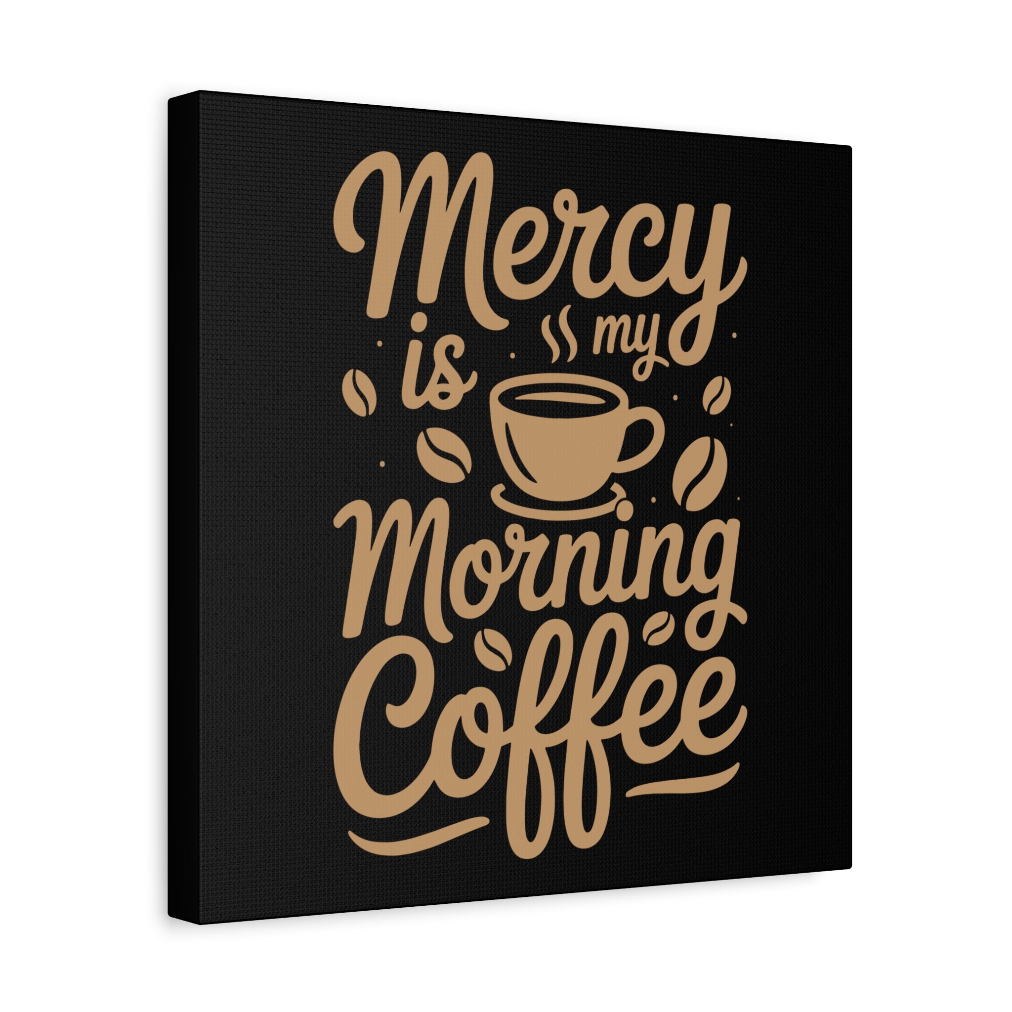 Coffee-Themed Canvas Art Print, Wall Decor for Coffee Lovers, Inspirational Home Decoration, Gift for Friends and Family