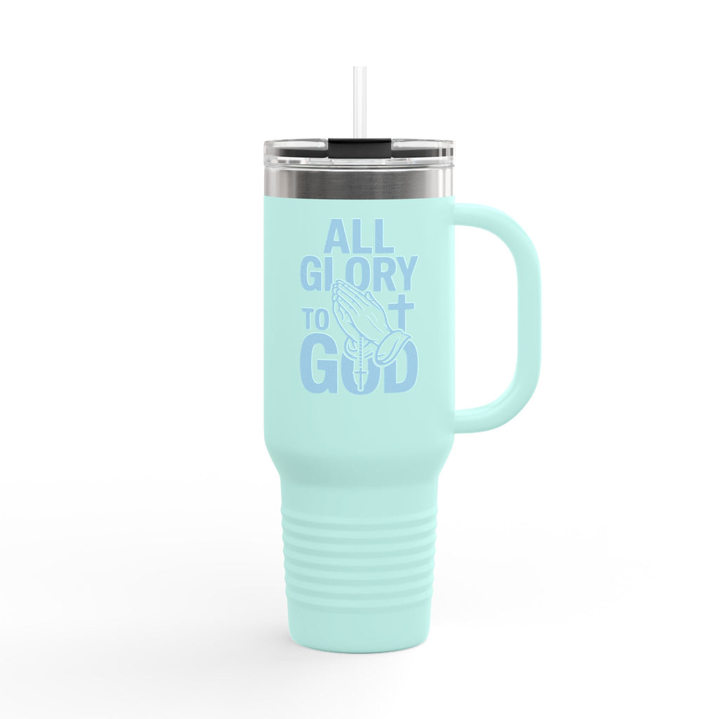 Insulated Travel Mug with Inspirational Quote, Perfect for Coffee Lovers, Bible Verses, Gift for Him/Her, Reusable Drinkware