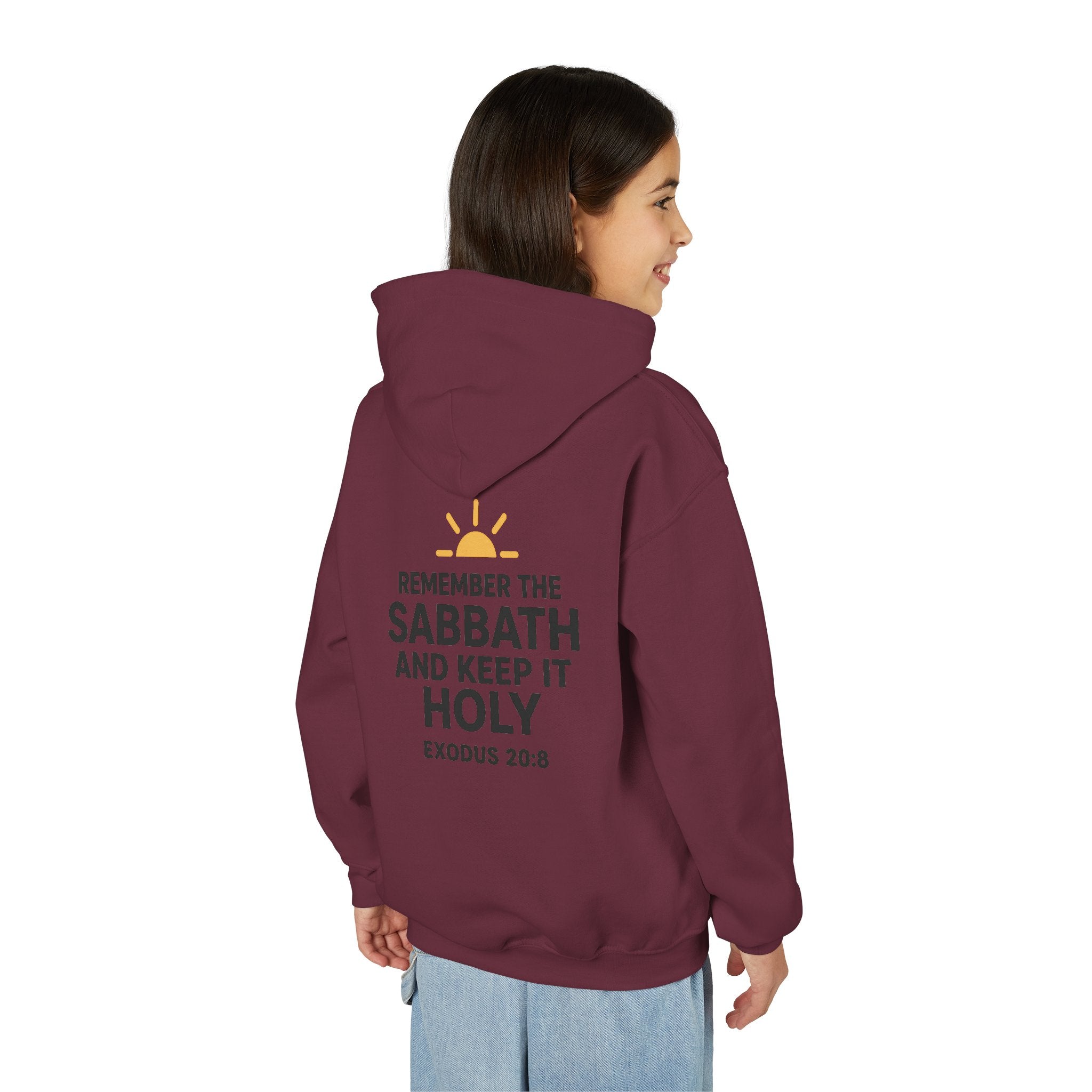 Sabbath Mode Youth Hoodie, Comfortable Hooded Sweatshirt for Kids, Perfect for Religious Observances, Christian Gift, Sunday Wear