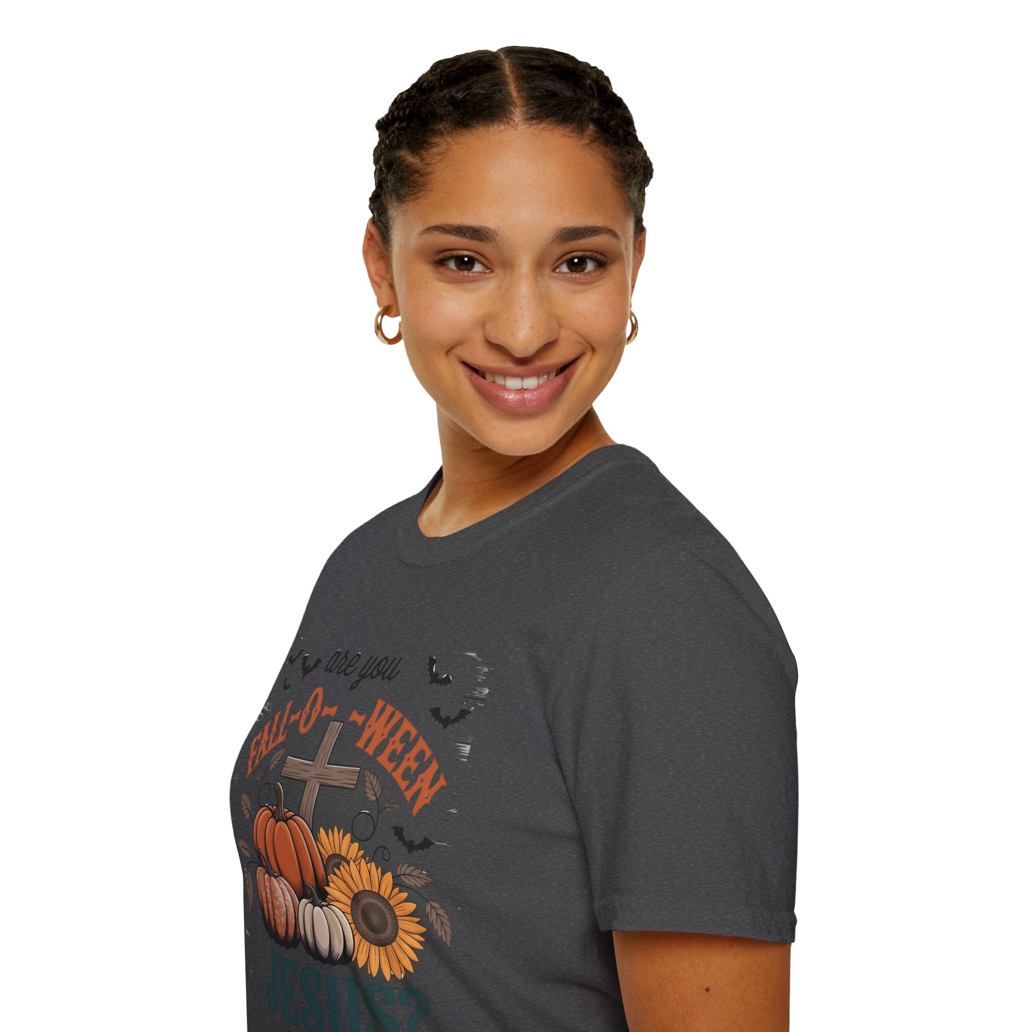 Fall-Themed T-Shirt: Are You Fall-O-Ween Jesus? Halloween Tee, Unisex Shirt, Autumn Apparel, Faith-Based Gift, Seasonal Wear