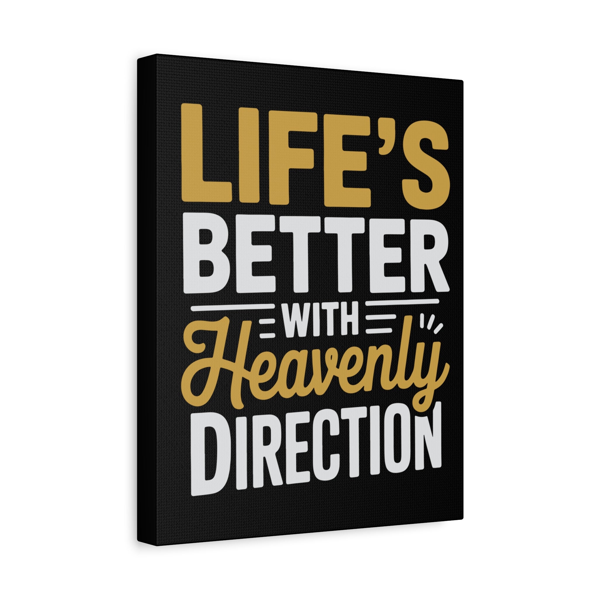 Heavenly Direction Canvas Wall Art, Inspirational Home Decor, Motivational Gift, Modern Wall Hanging, Perfect for Any Room