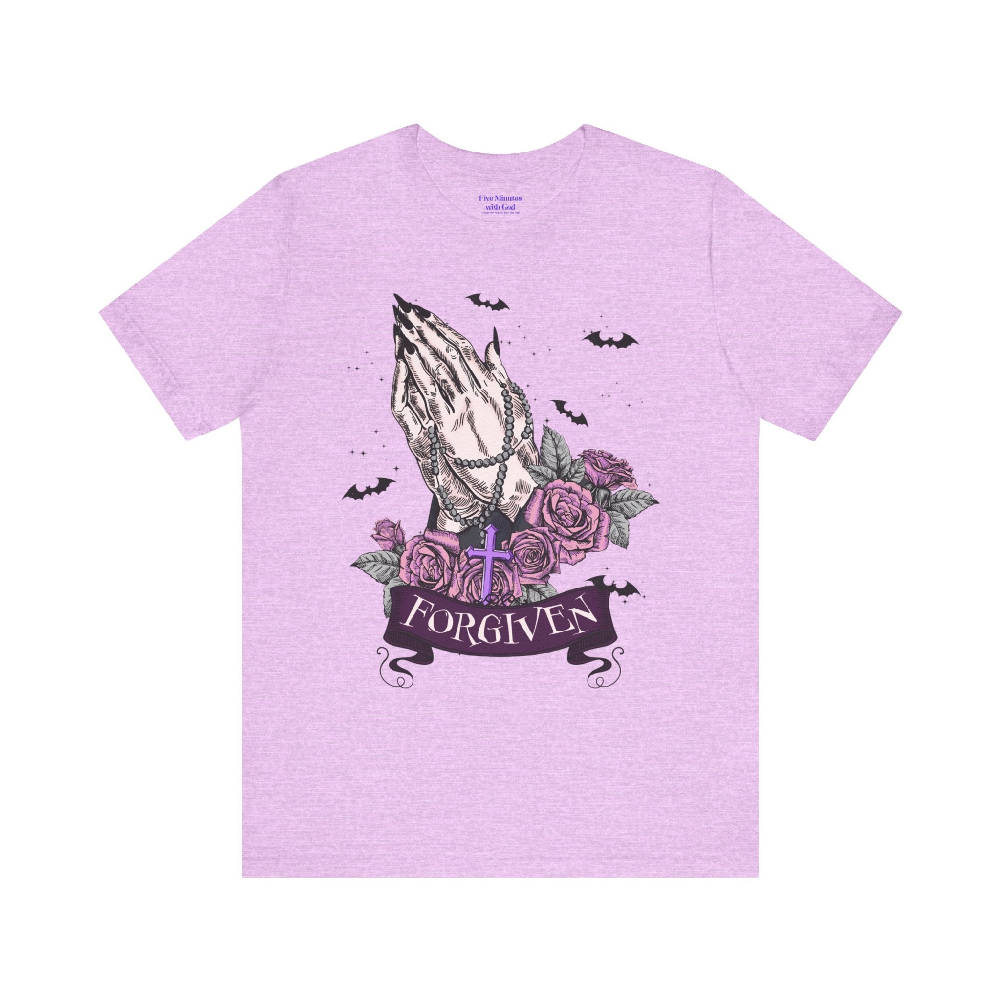 Forgiven Graphic Tee - Unisex Jersey Short Sleeve Shirt, Spiritual Apparel, Gift for Believers, Casual Outfit, Faith Inspired Fashion
