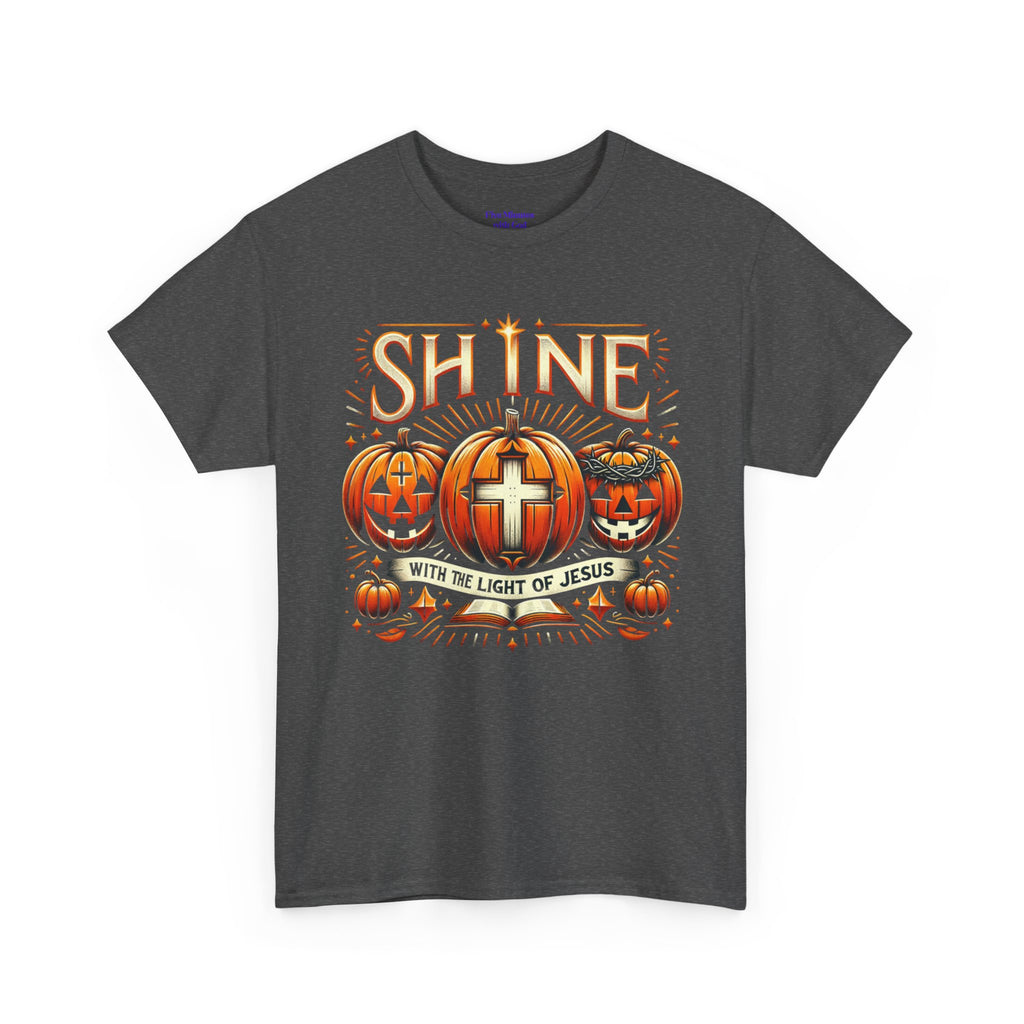 Halloween Jesus Graphic Tee | Unisex Cotton T-Shirt, Spooky Season Apparel, Faith-Based Shirt, Autumn Fashion, Christian Gift