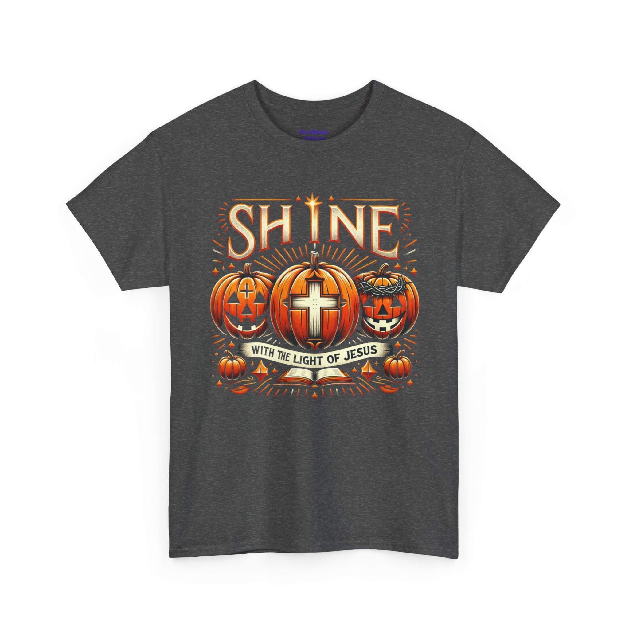 Halloween Jesus Graphic Tee | Unisex Cotton T-Shirt, Spooky Season Apparel, Faith-Based Shirt, Autumn Fashion, Christian Gift