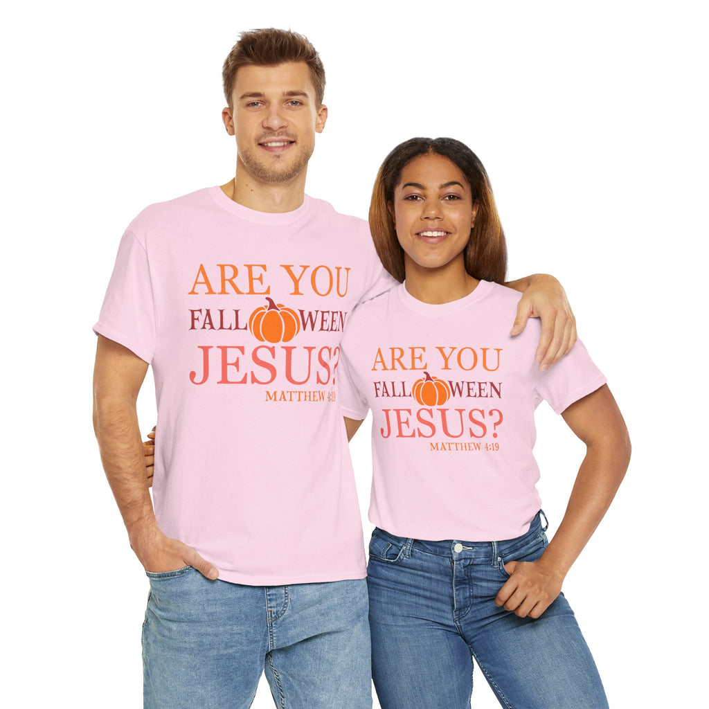 Unisex Heavy Cotton Tee - Are You Halloween Jesus? Festival Shirt, Funny Christian Tee, Fall Apparel, Halloween Party Outfit, Holiday Gift