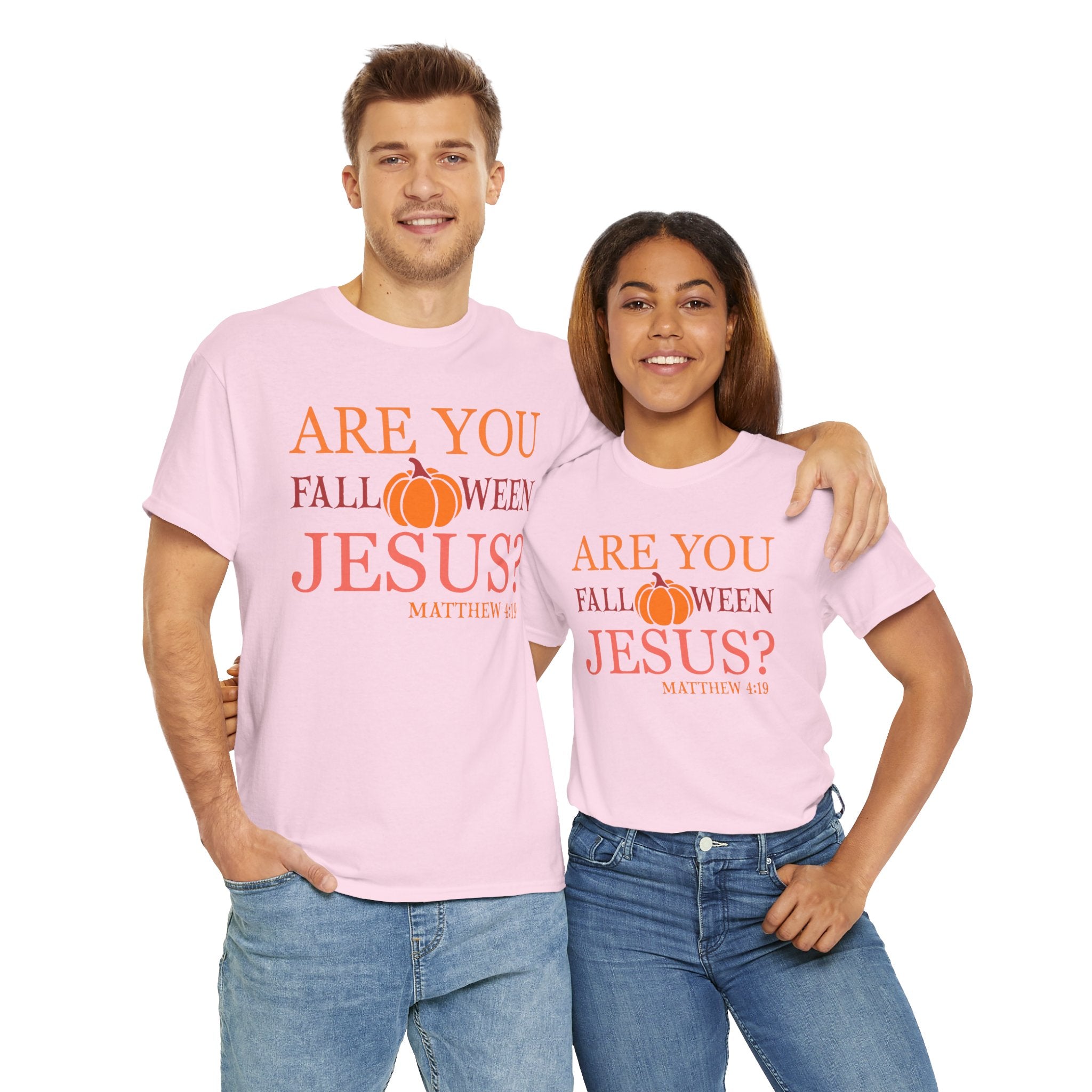 Unisex Heavy Cotton Tee - Are You Halloween Jesus? Festival Shirt, Funny Christian Tee, Fall Apparel, Halloween Party Outfit, Holiday Gift