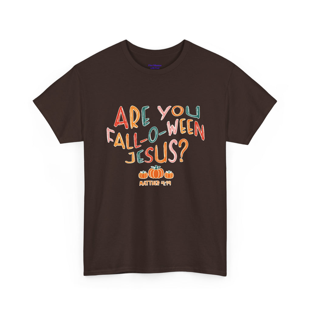 Unisex Fall-O-Ween Jesus Tee, Halloween T-Shirt, Christian Apparel, Autumn Fashion, Fun Holiday Shirt, Pumpkin Theme