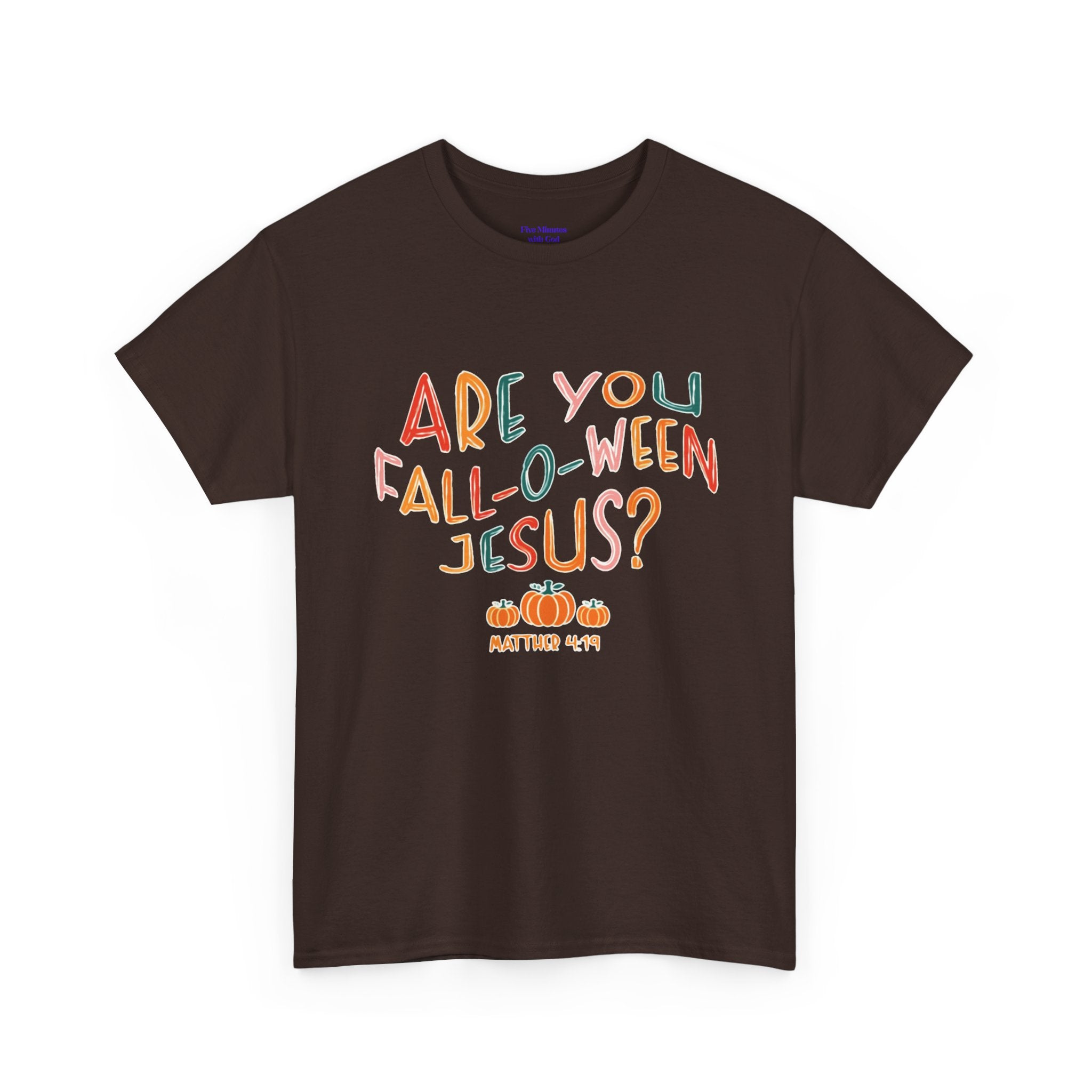Unisex Fall-O-Ween Jesus Tee, Halloween T-Shirt, Christian Apparel, Autumn Fashion, Fun Holiday Shirt, Pumpkin Theme