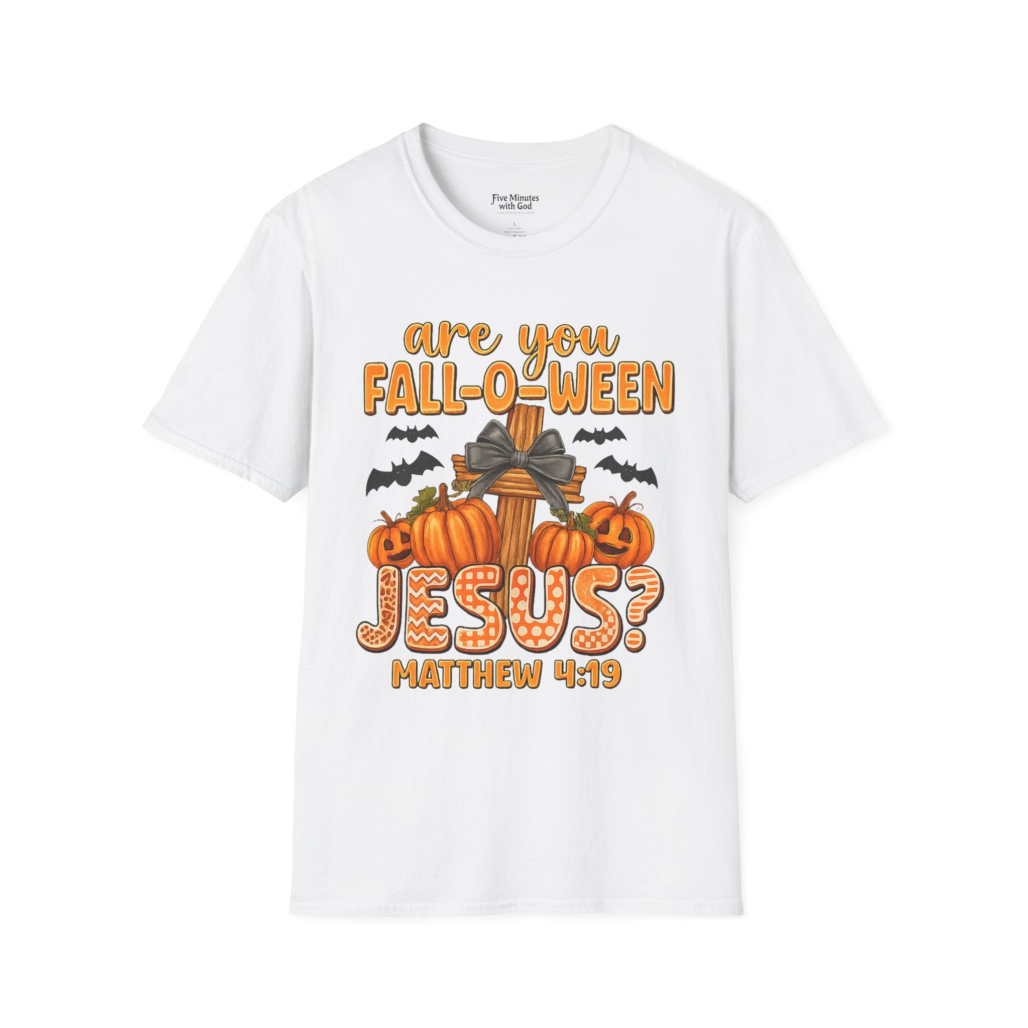 Funny Christian Halloween T-Shirt, Jesus Pumpkin Tee, Unisex Fall Shirt, Autumn Festive Apparel, Holiday Gift Idea