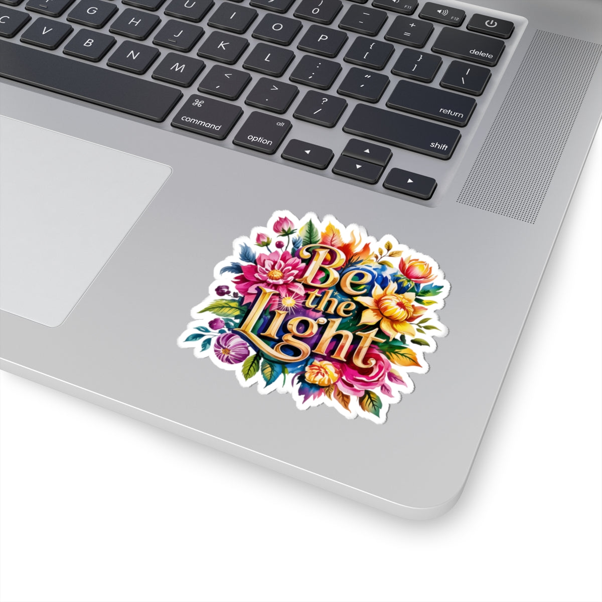 Floral Inspirational Kiss-Cut Stickers | Be the Light | Aesthetic Decals for Laptops, Journals, Gifts, and Home Decor