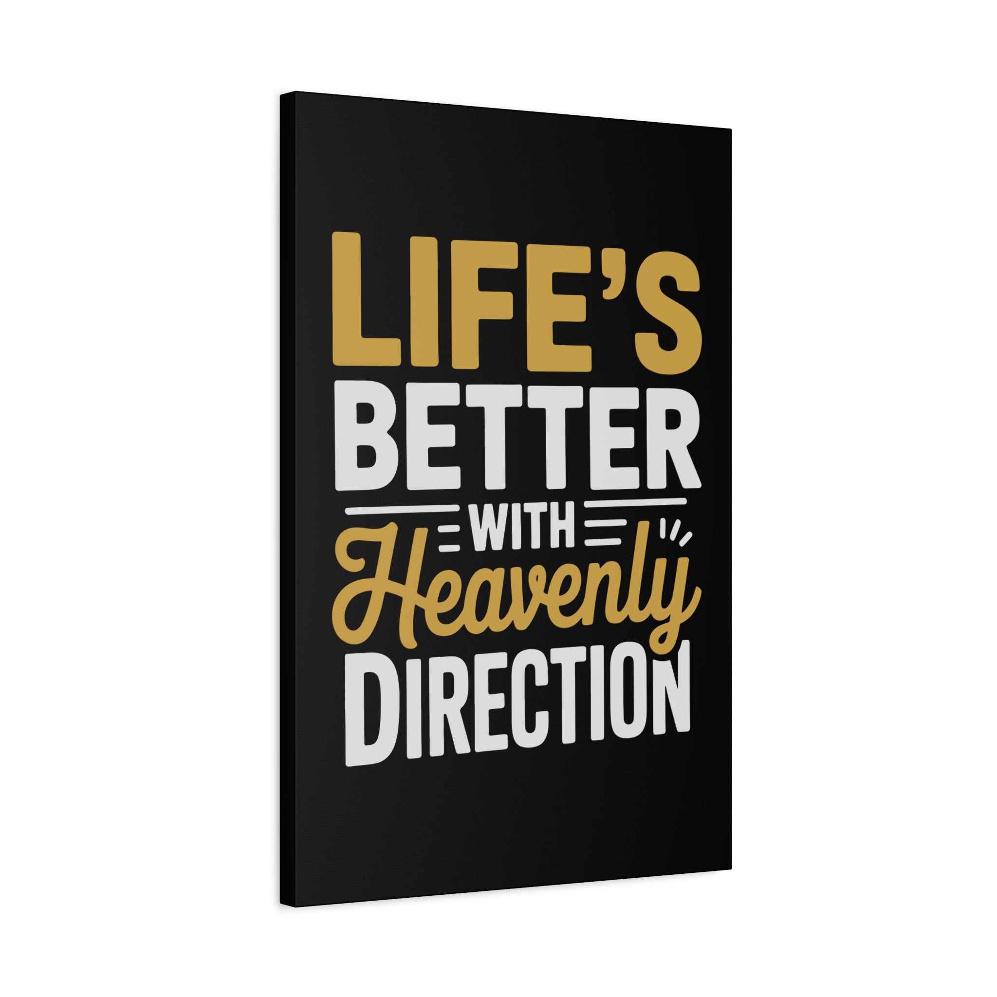 Heavenly Direction Canvas Wall Art, Inspirational Home Decor, Motivational Gift, Modern Wall Hanging, Perfect for Any Room