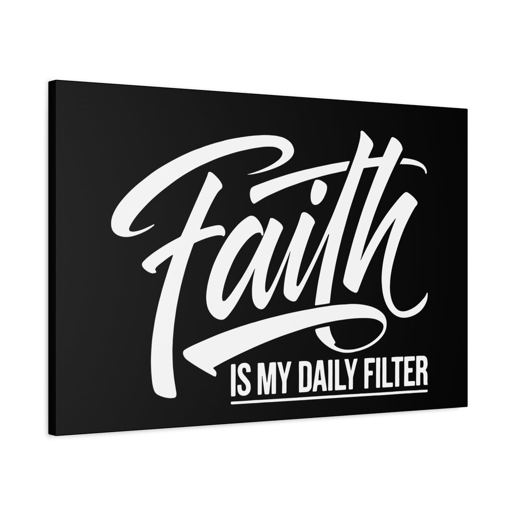 Inspirational Canvas Wall Art, Faith Quote Decor, Motivational Home Decor, Gray Wall Hanging, Gift for Faith Lovers
