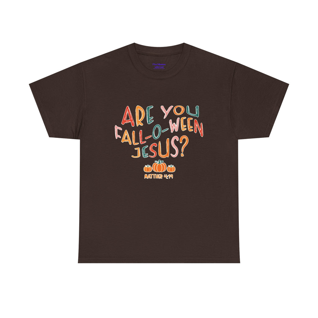 Unisex Fall-O-Ween Jesus Tee, Halloween T-Shirt, Christian Apparel, Autumn Fashion, Fun Holiday Shirt, Pumpkin Theme
