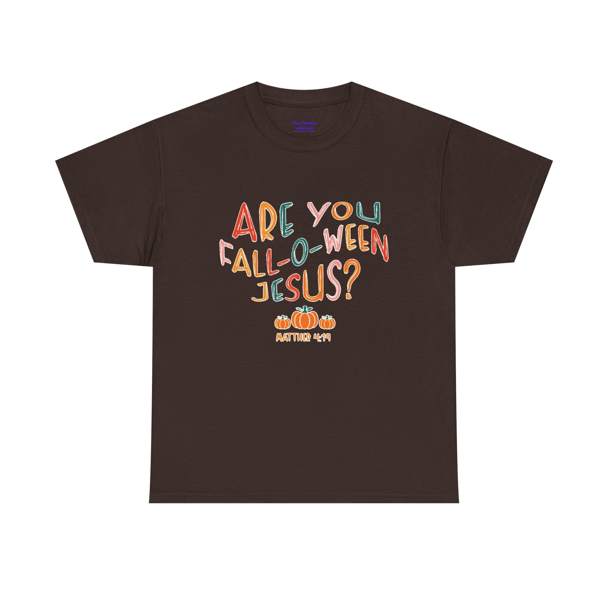 Unisex Fall-O-Ween Jesus Tee, Halloween T-Shirt, Christian Apparel, Autumn Fashion, Fun Holiday Shirt, Pumpkin Theme