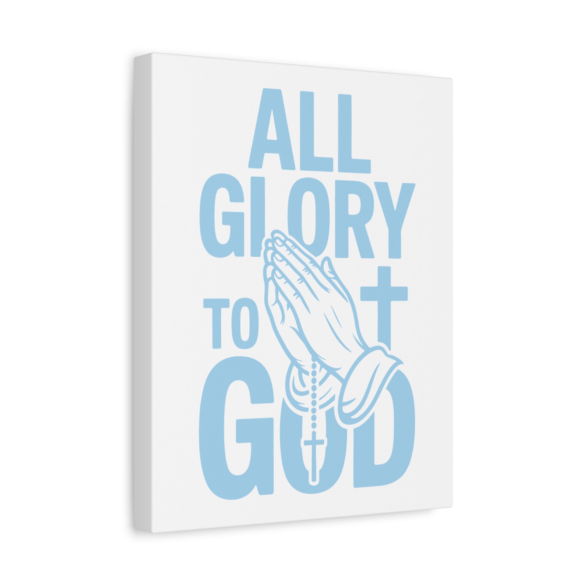 Religious Wall Art Canvas Print, Christian Home Decor, Inspirational Gift, Praying Hands Artwork, Faith Decor for Church