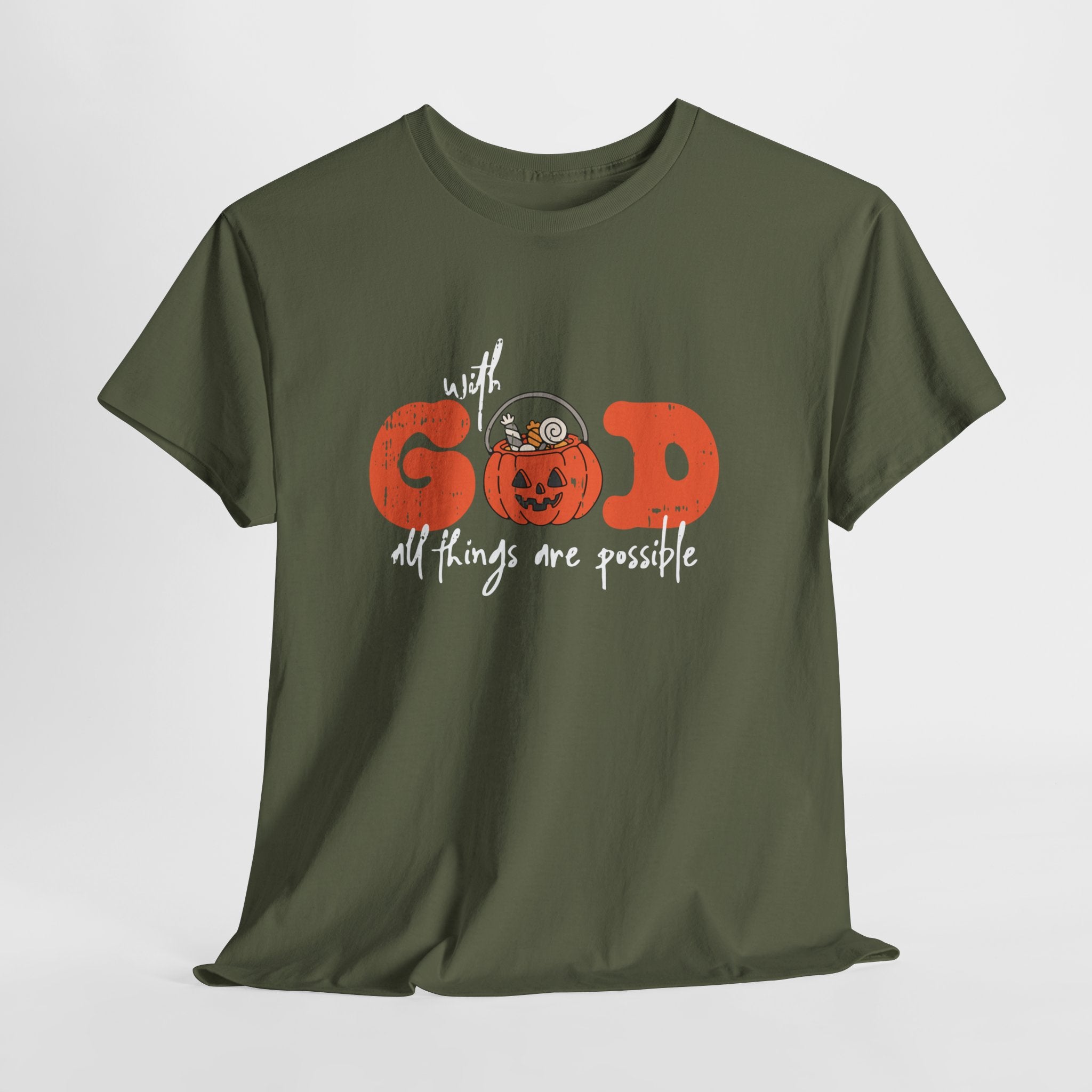 Faith-Inspired Unisex Tee - God All Things Are Possible Shirt