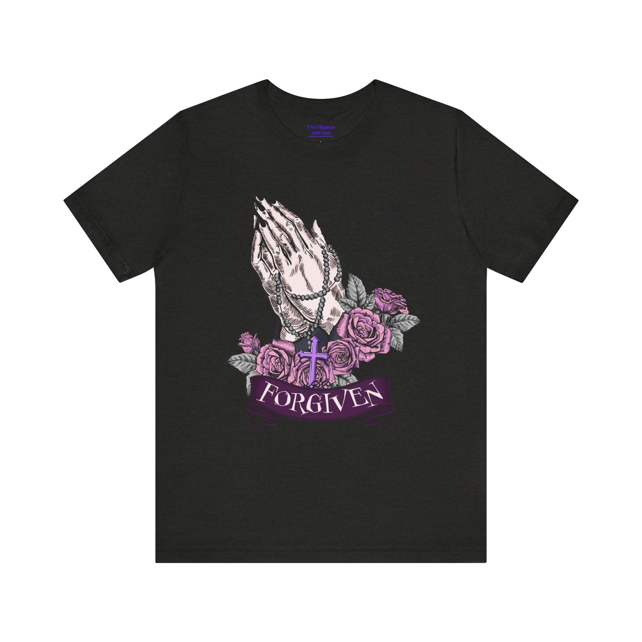 Forgiven Graphic Tee - Unisex Jersey Short Sleeve Shirt, Spiritual Apparel, Gift for Believers, Casual Outfit, Faith Inspired Fashion