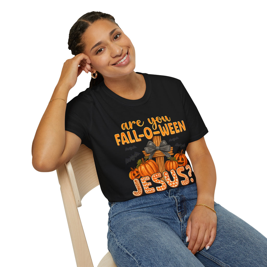 Funny Christian Halloween T-Shirt, Jesus Pumpkin Tee, Unisex Fall Shirt, Autumn Festive Apparel, Holiday Gift Idea