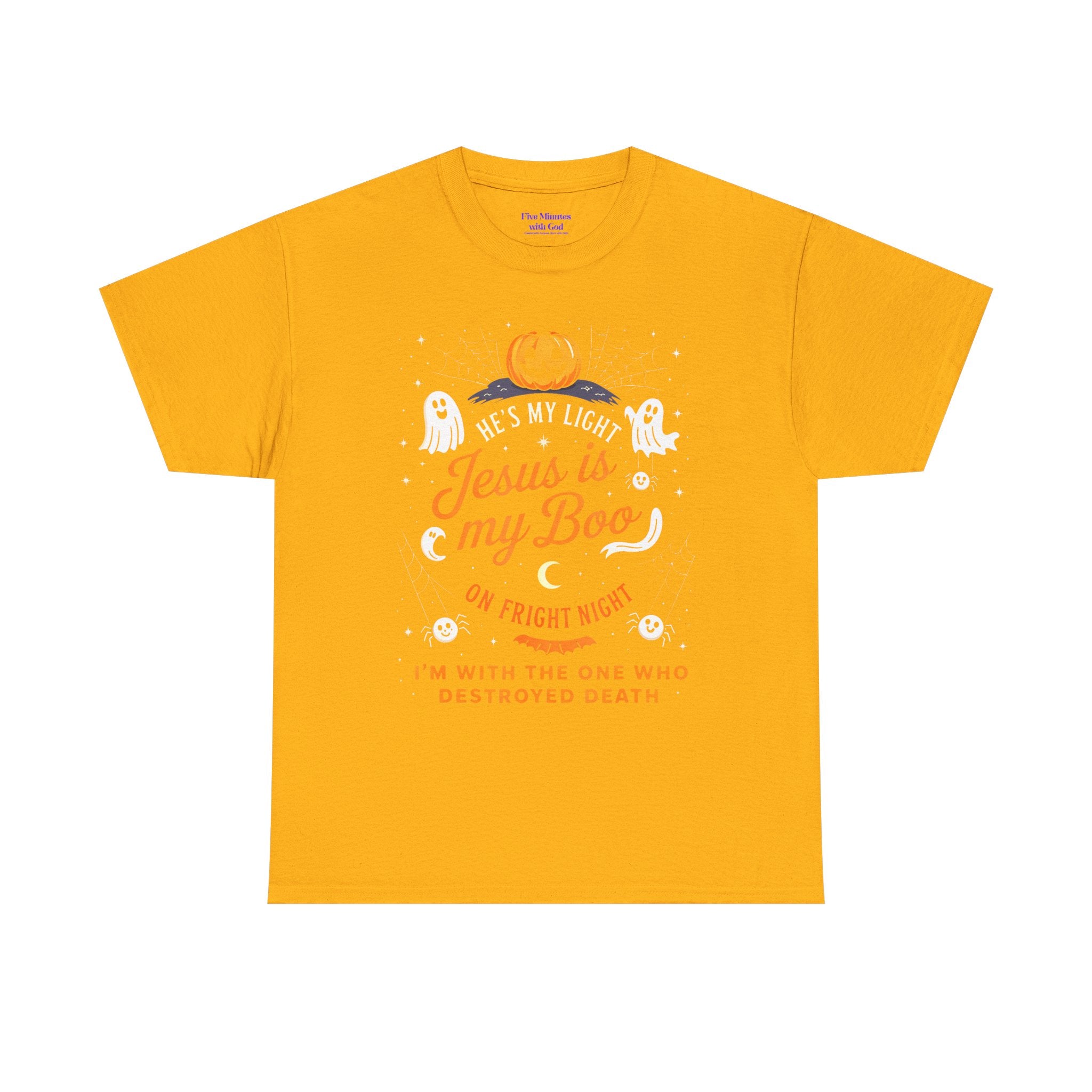Halloween Faith Tee - Jesus is My Boo, Unisex T-Shirt for Halloween, Christian Halloween Shirt, Gift for Christian Friends, Spooky [...]