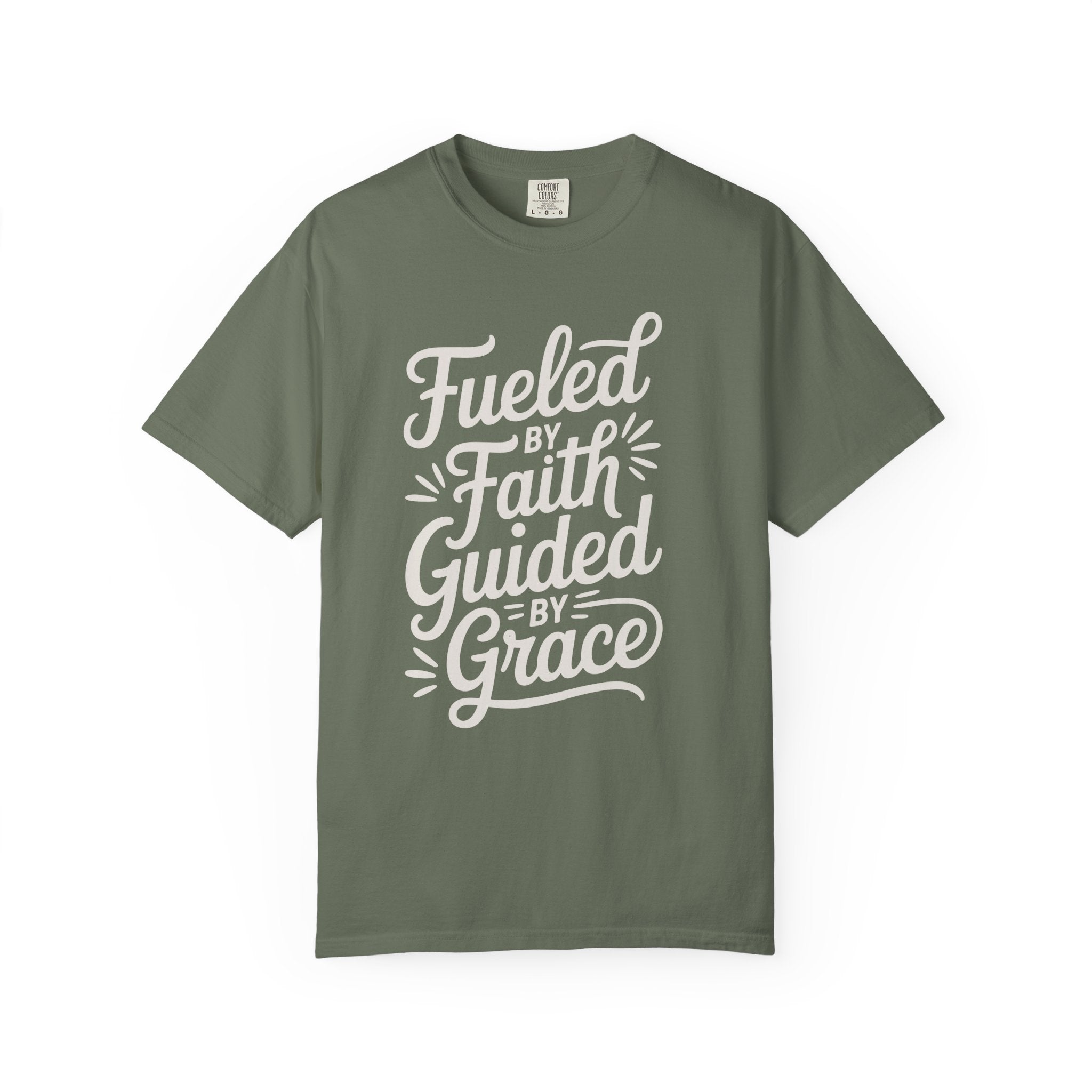 Fueled By Faith Guided By Grace Motivational Apparel