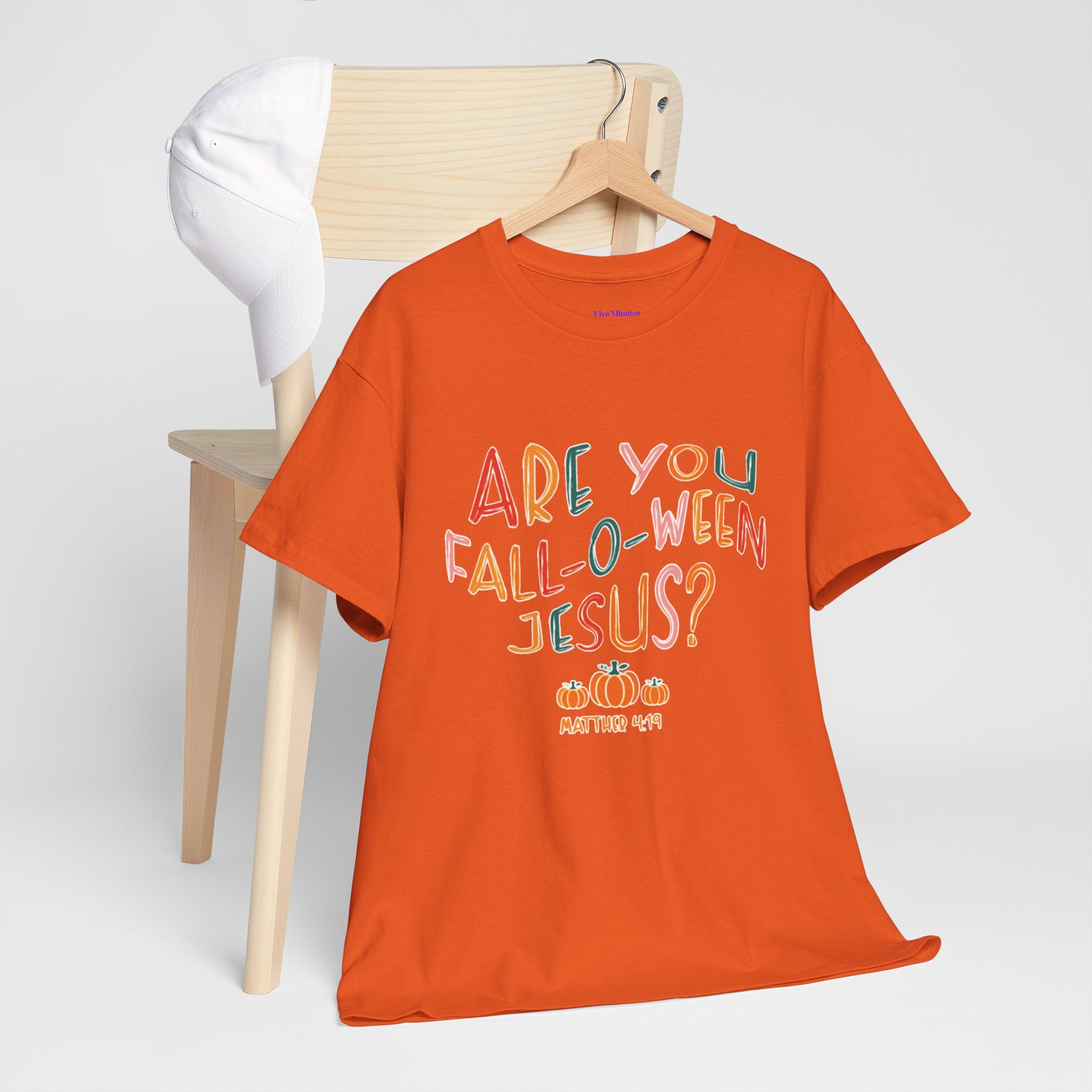 Unisex Fall-O-Ween Jesus Tee, Halloween T-Shirt, Christian Apparel, Autumn Fashion, Fun Holiday Shirt, Pumpkin Theme
