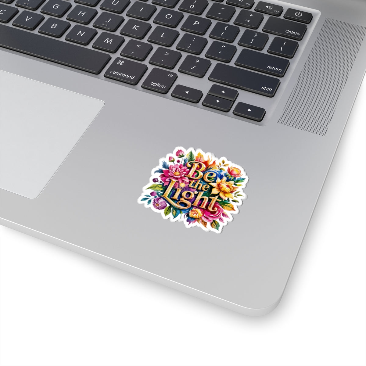 Floral Inspirational Kiss-Cut Stickers | Be the Light | Aesthetic Decals for Laptops, Journals, Gifts, and Home Decor