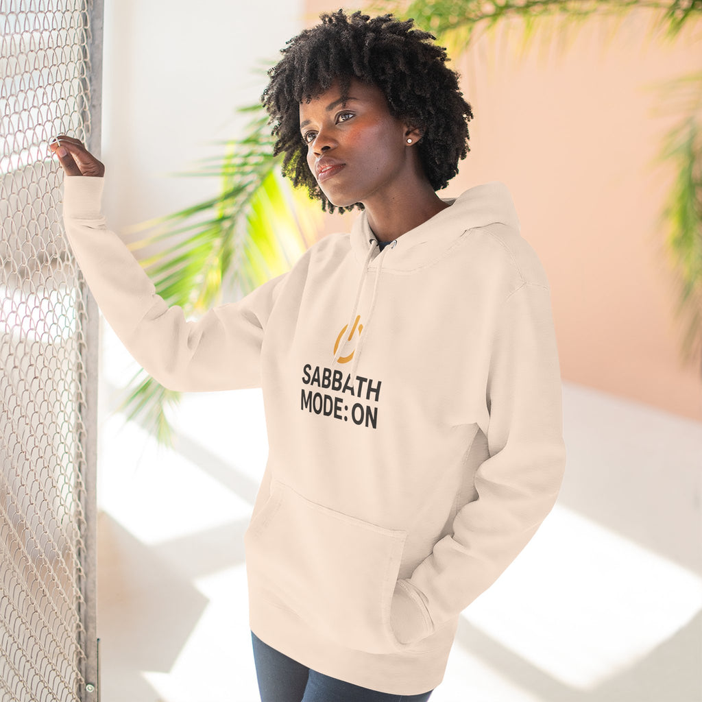 Sabbath Mode Fleece Hoodie | Faith Apparel, Religious Gift, Comfortable Hoodie, Cozy Wear, Spiritual Fashion