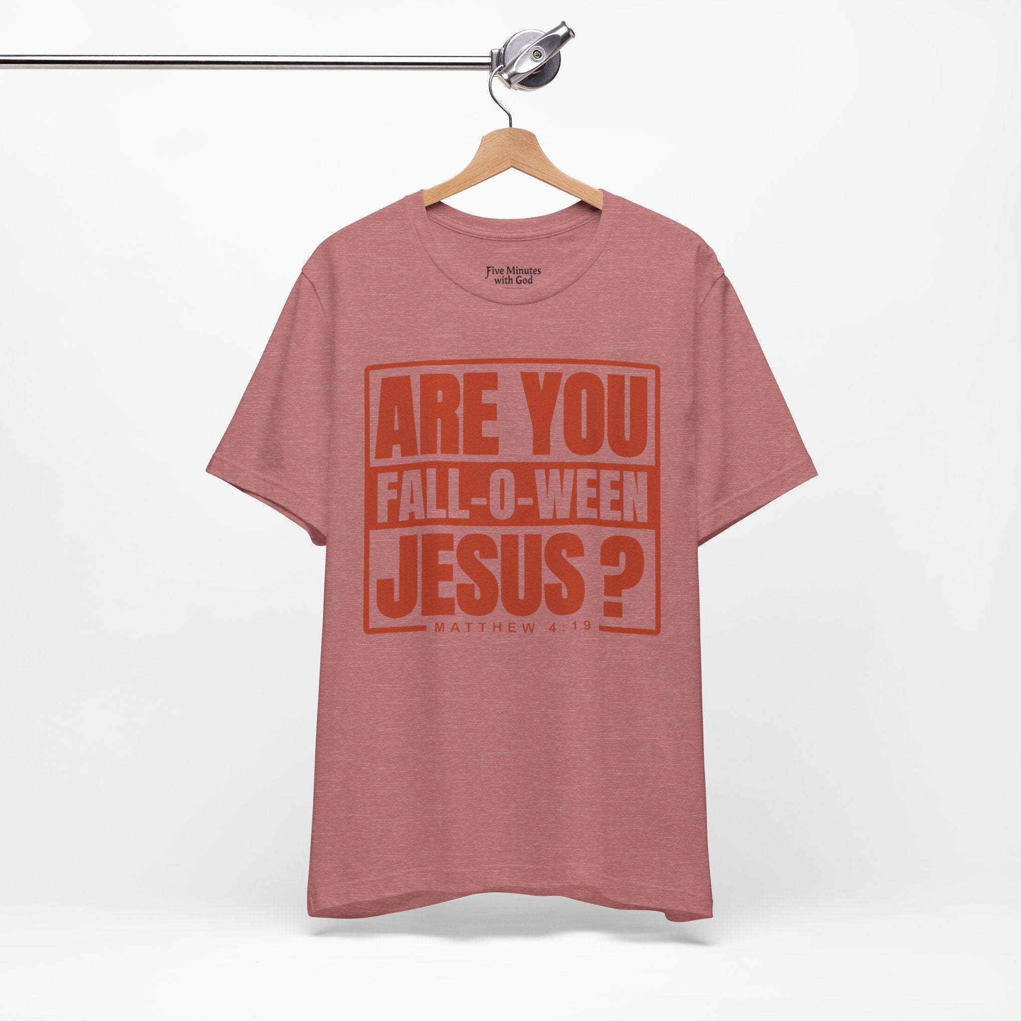 Fall-O-Ween Jesus Tee, Unisex Christian T-shirt, Faith-Based Apparel, Halloween Gospel Shirt, Religious Casual Wear