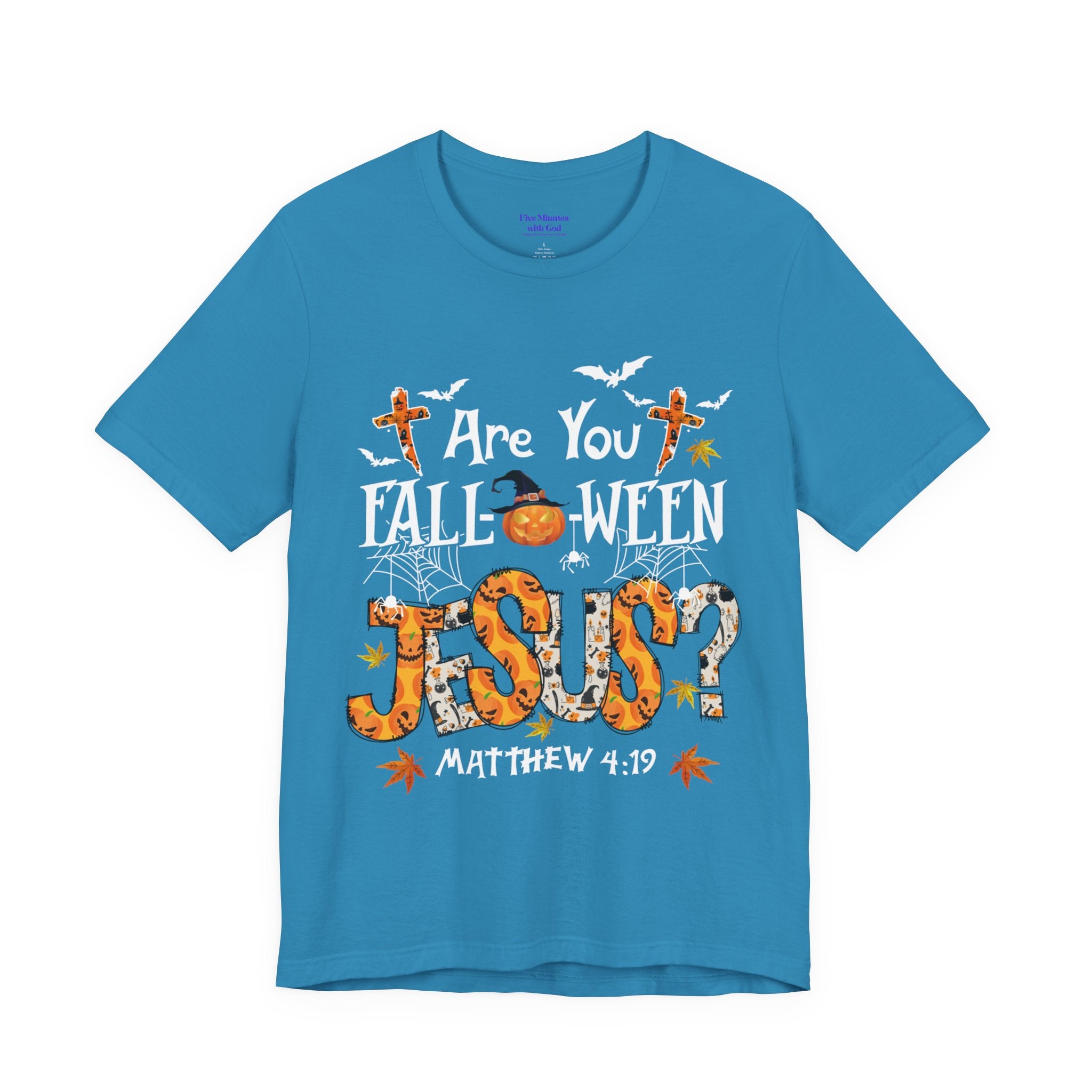 Jesus? Unisex Short Sleeve Tee | Fall Inspired T-Shirt, Autumn Apparel, Halloween Gift, Cozy Casual Wear, Everyday Style