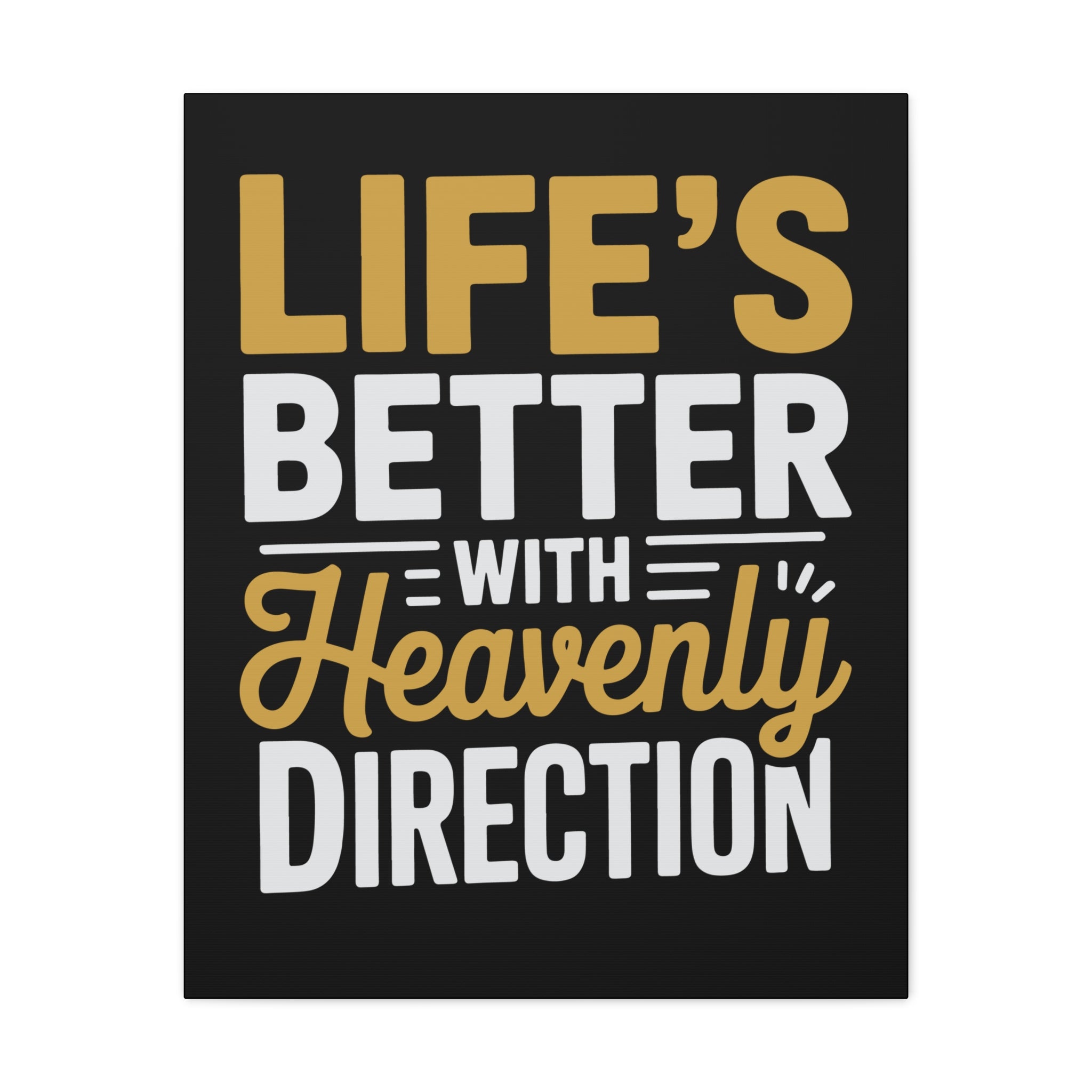 Heavenly Direction Canvas Wall Art, Inspirational Home Decor, Motivational Gift, Modern Wall Hanging, Perfect for Any Room